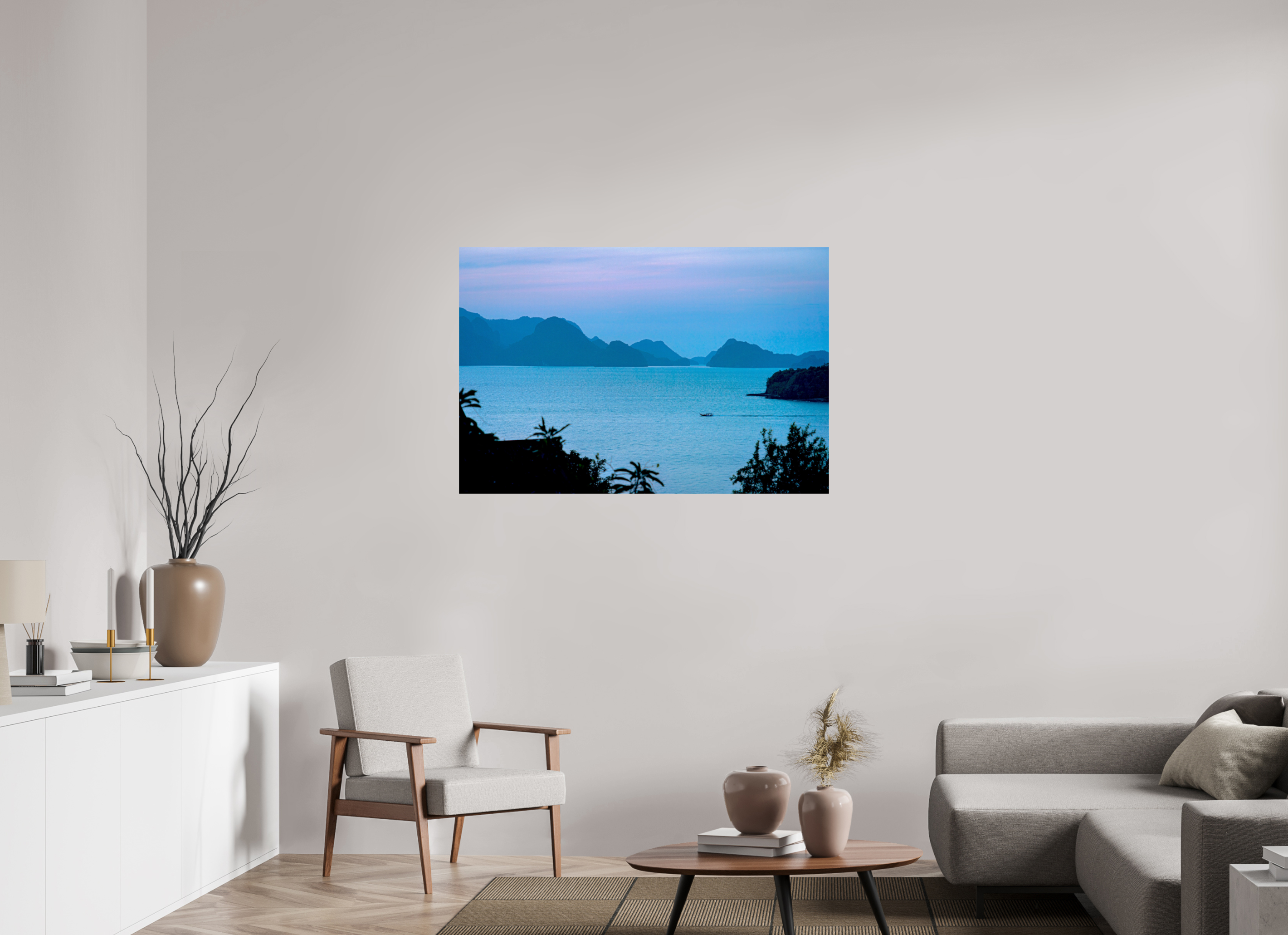 120 x 80 cm, PH Print On Fujiflex High Gloss Blue Silence at Dusk