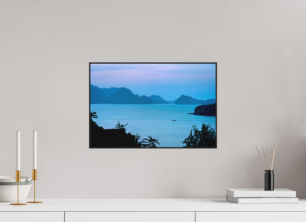 45 x 30 cm, Solid Wood Artbox Blue Silence at Dusk