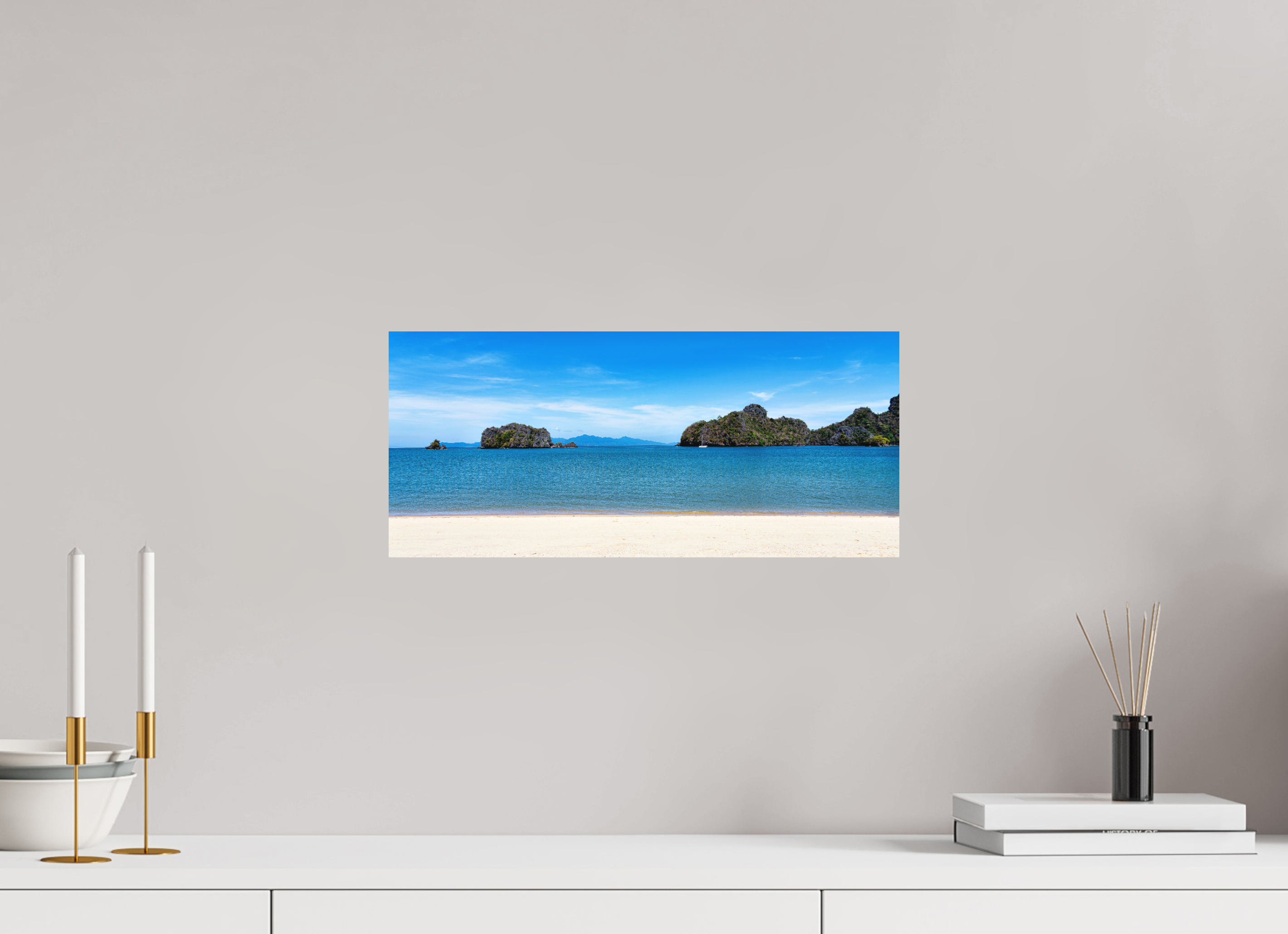 45.2 x 20 cm, Fine Art Print Smooth Tanjung Rhu Serenity, Langkawi