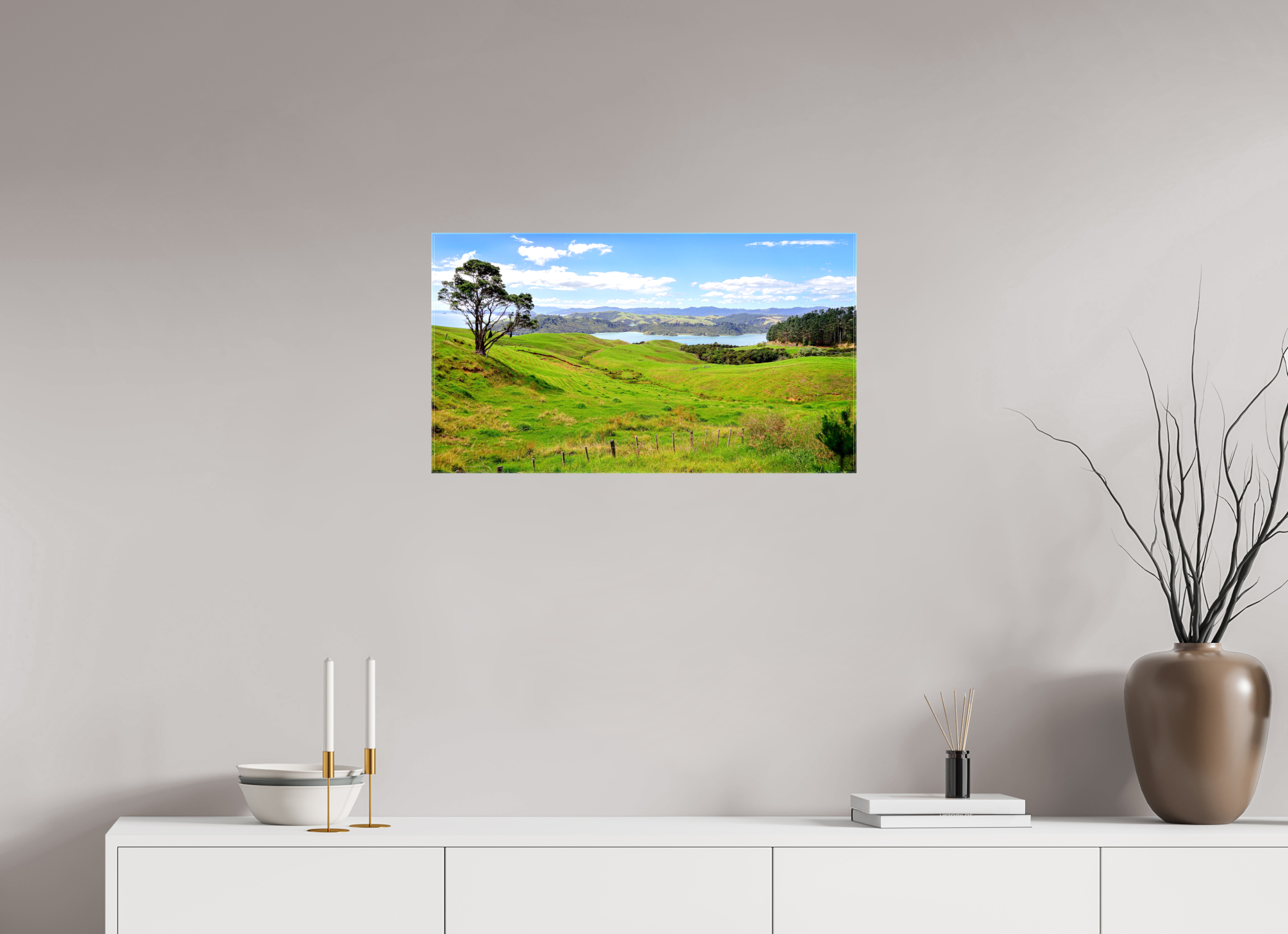 71.6 x 40 cm, Canvases Unframed Coromandel Landscape - New Zealand