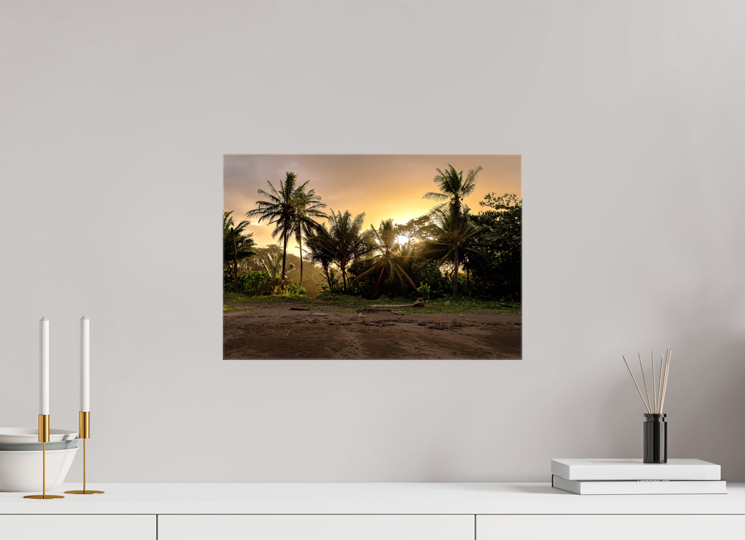 44 x 30 cm, Canvases Unframed Sunlit Shores