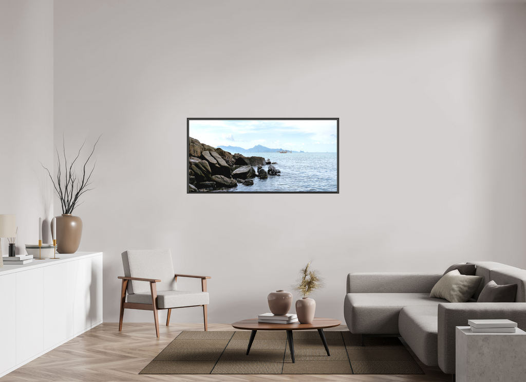 146.1 x 70 cm, Canvas Black Rocks