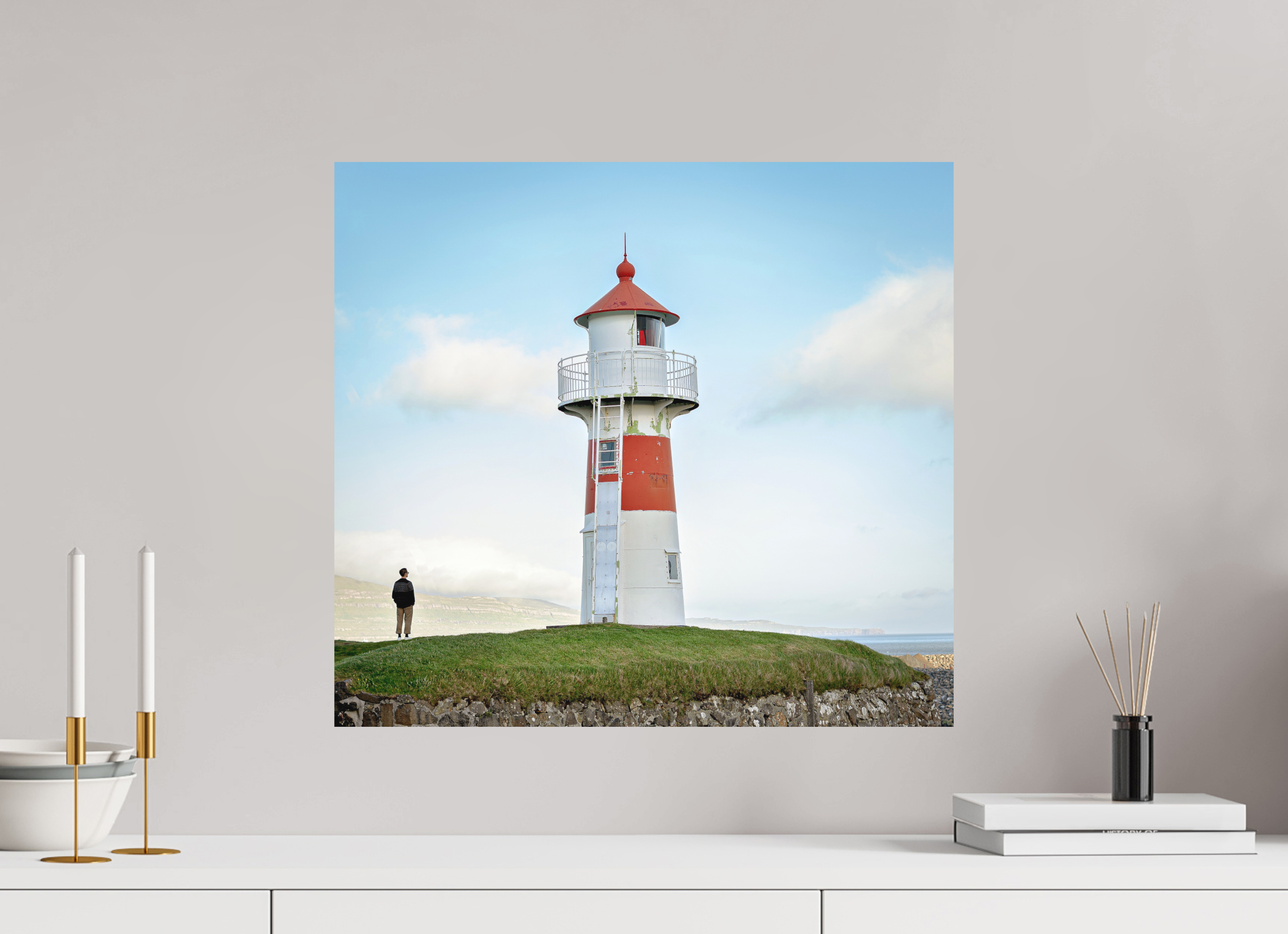 54.8 x 50 cm, Fine Art Print Smooth Edge of the Horizon