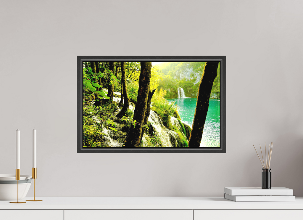 48.7 x 30 cm, Canvas A Lush Forest in Tears