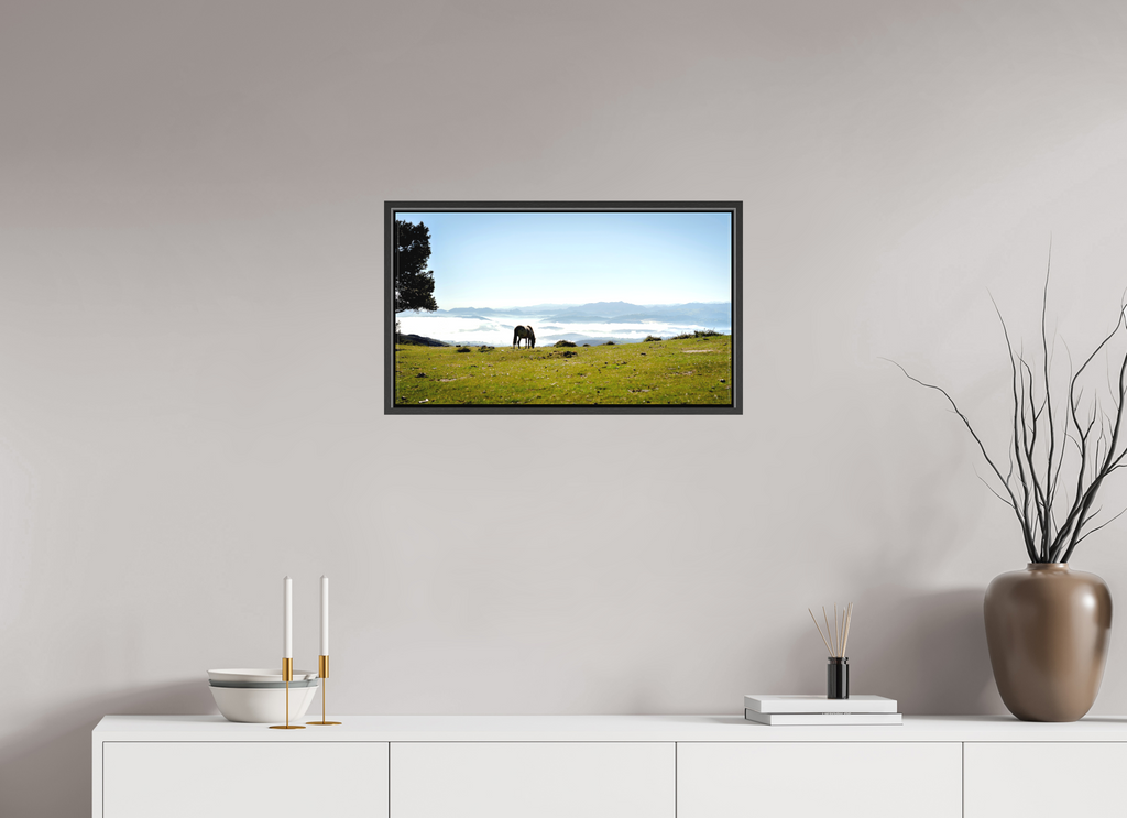 64 x 36 cm, Canvas A Horse with a View - Spain
