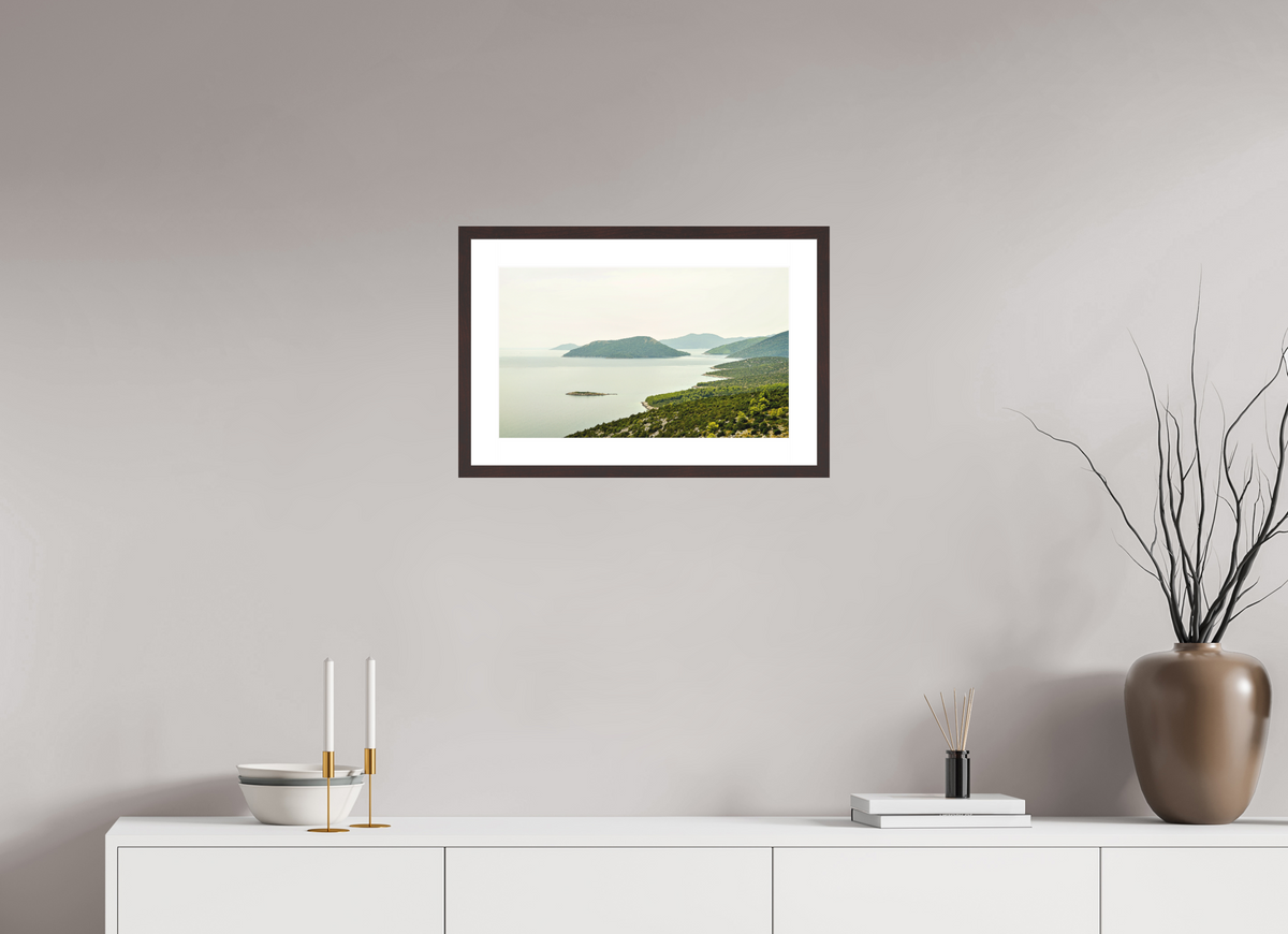 50.3 x 30 cm, Baryta Prestige II with Matte Float Glass Floating Islands - Croatia