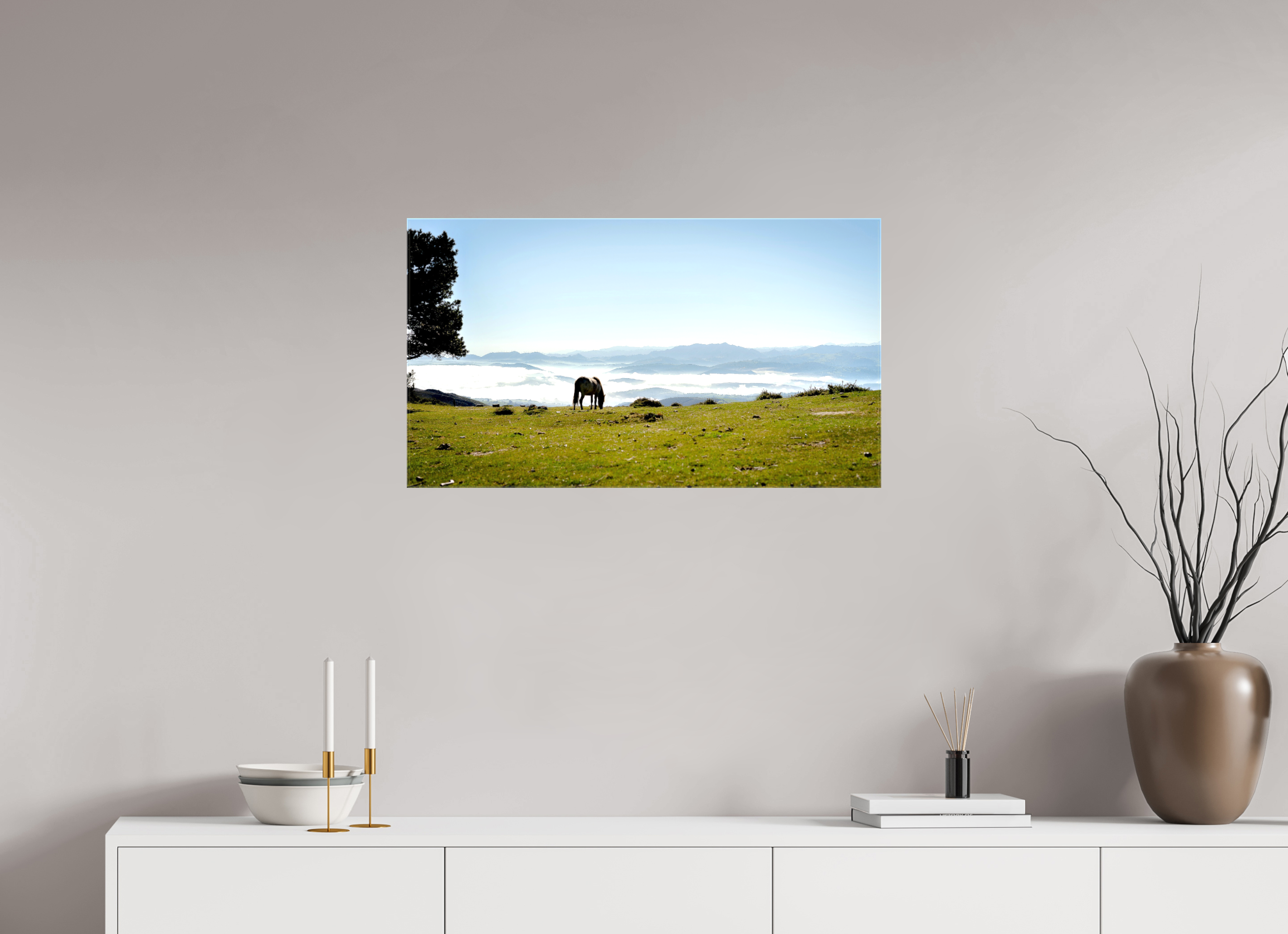 80 x 45 cm, Canvases Unframed A Horse with a View - Spain