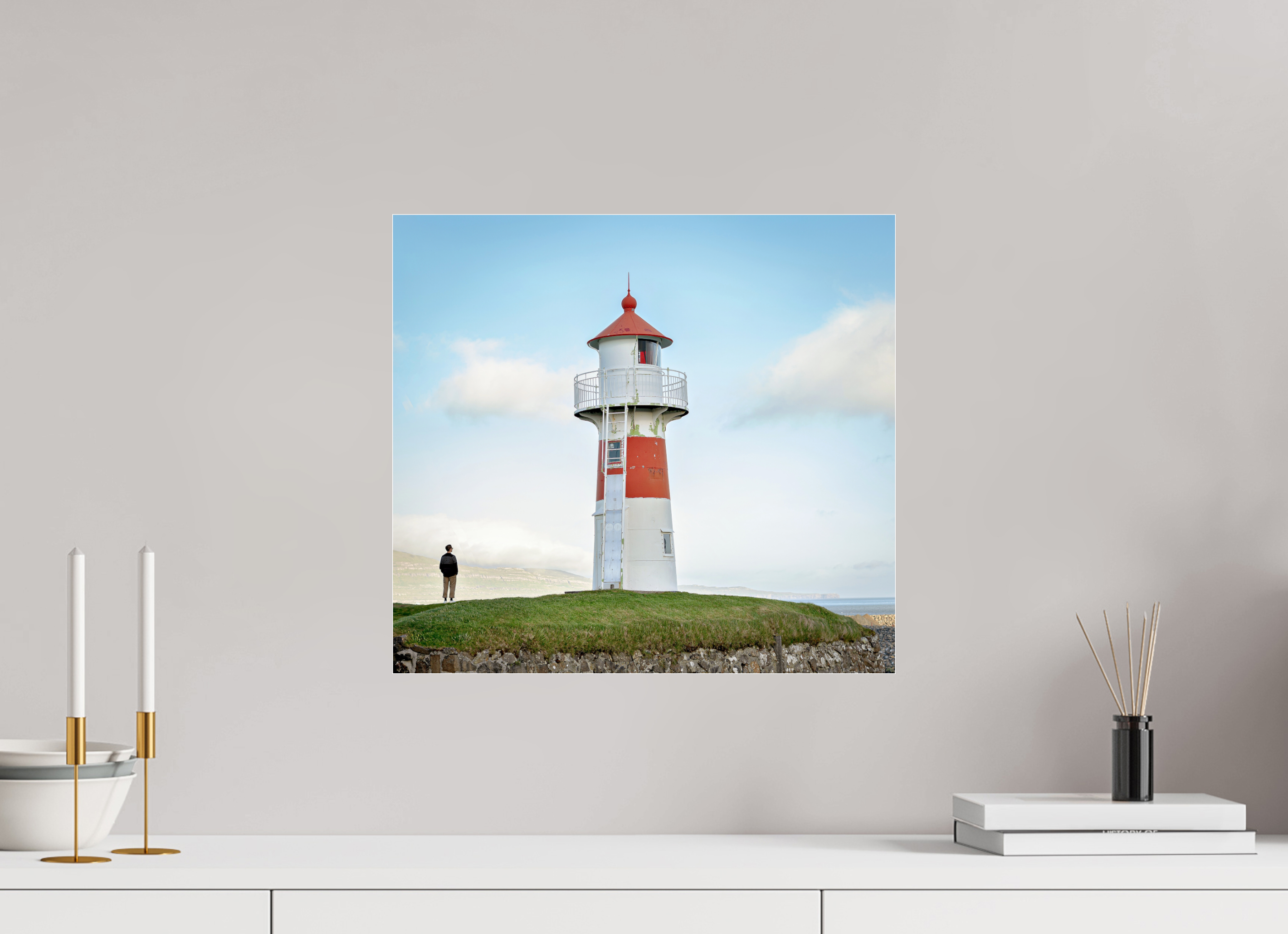 43.8 x 40 cm, Photo Print Under Acrylic Glass Edge of the Horizon