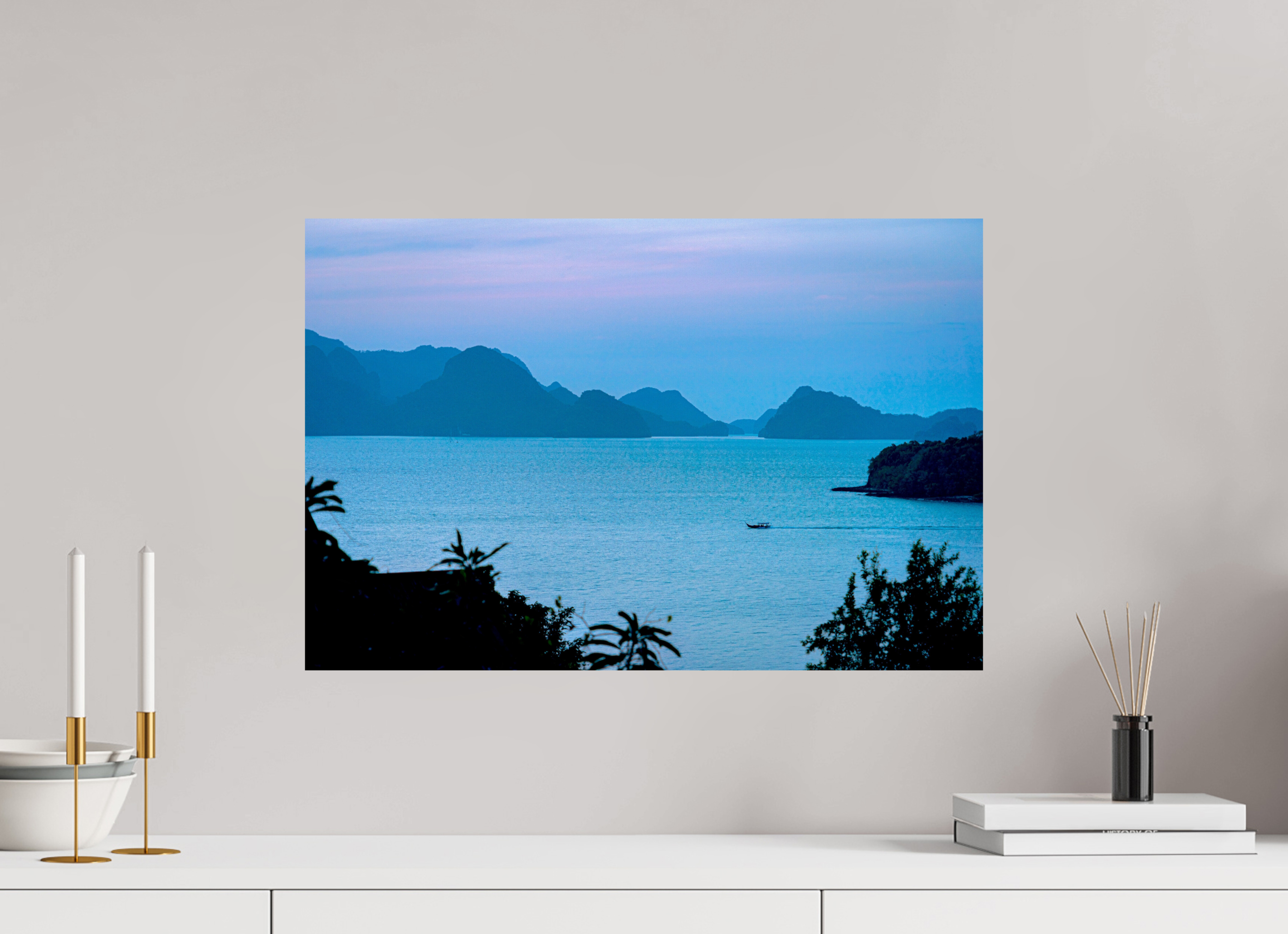 60 x 40 cm, PH Print On Fujiflex High Gloss Blue Silence at Dusk