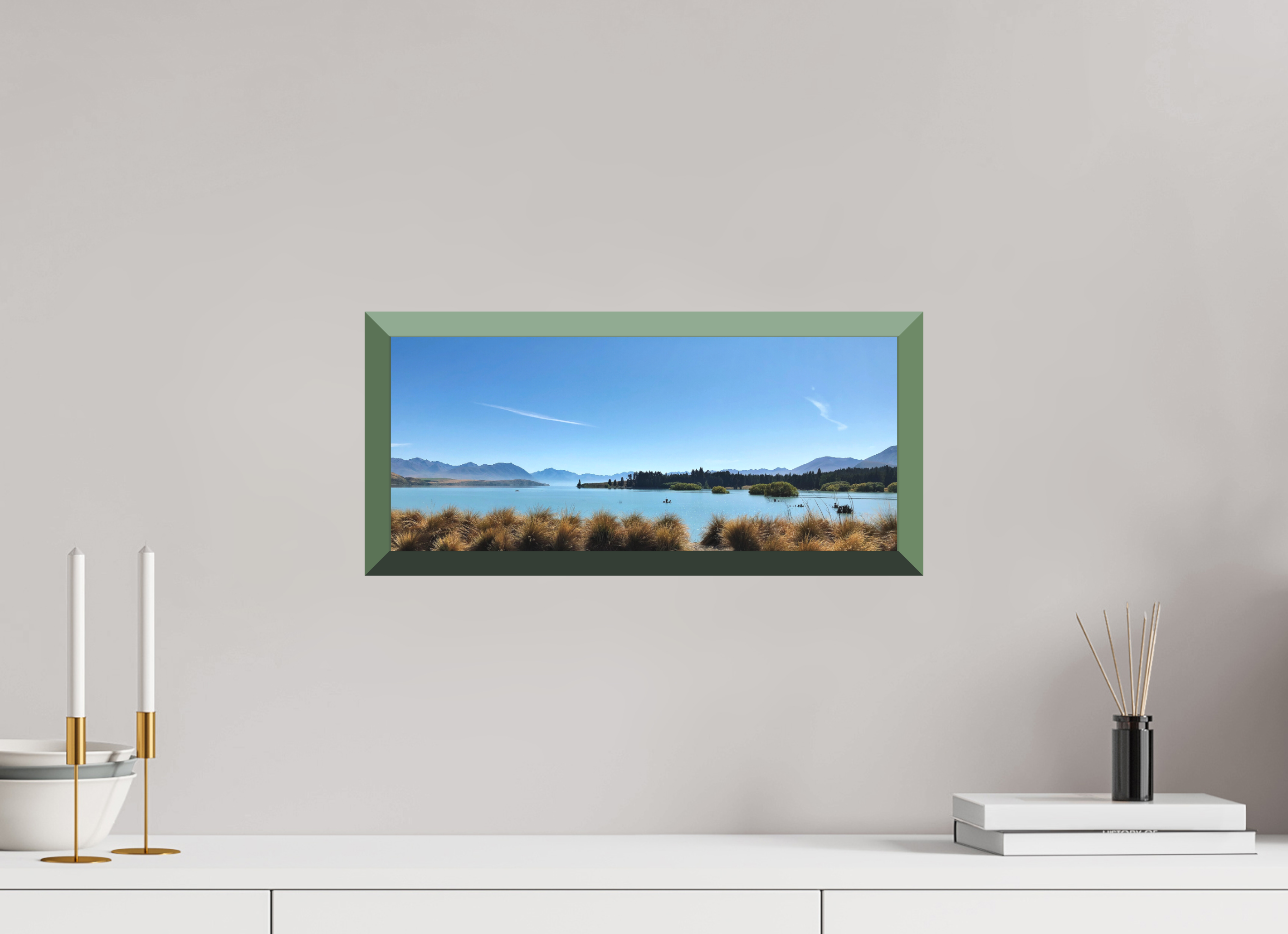 45.2 x 20 cm, Whitewall Design Edition Lake Pukaki - New Zealand