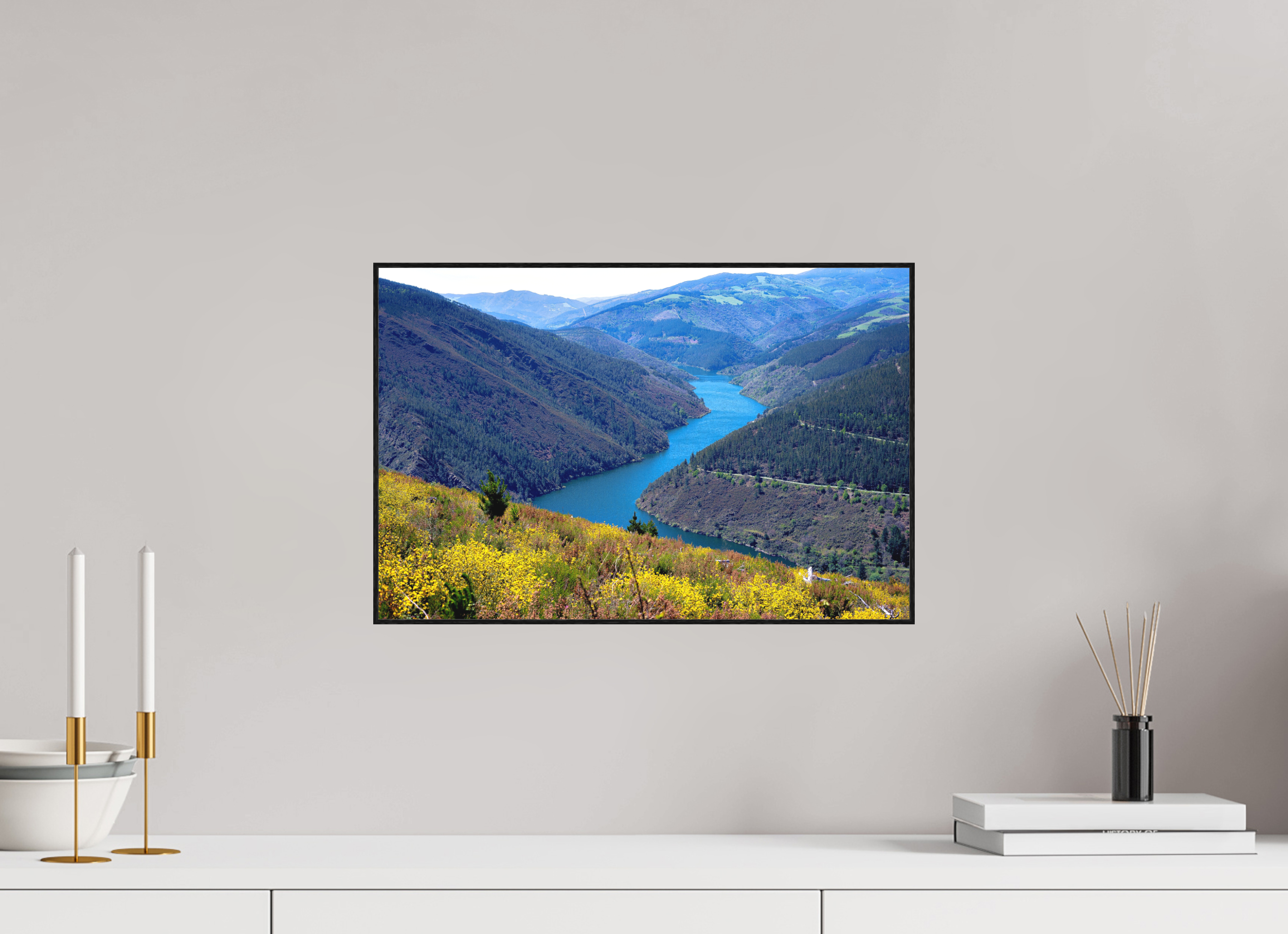 45.3 x 30 cm, Solid Wood Artbox Blue River