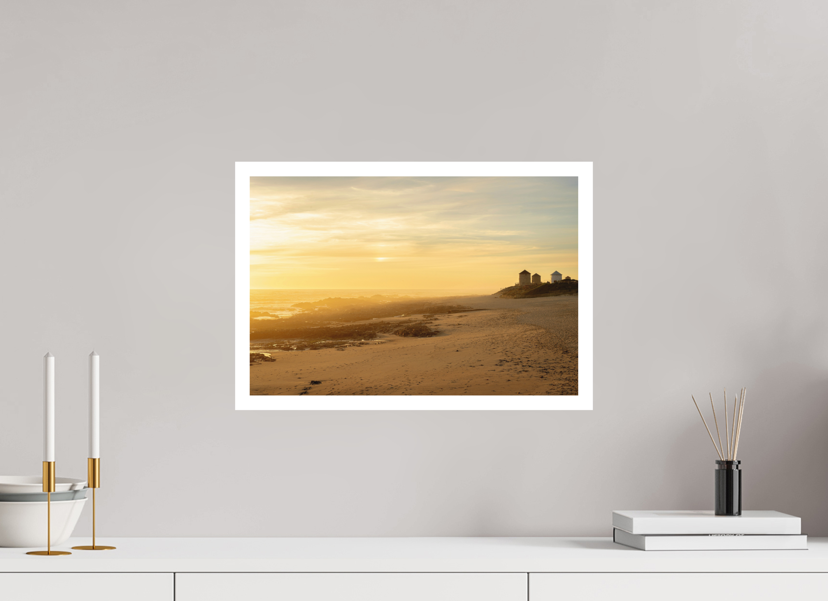 45 x 30 cm, Print on Forex with Mounting Ancient Mills
