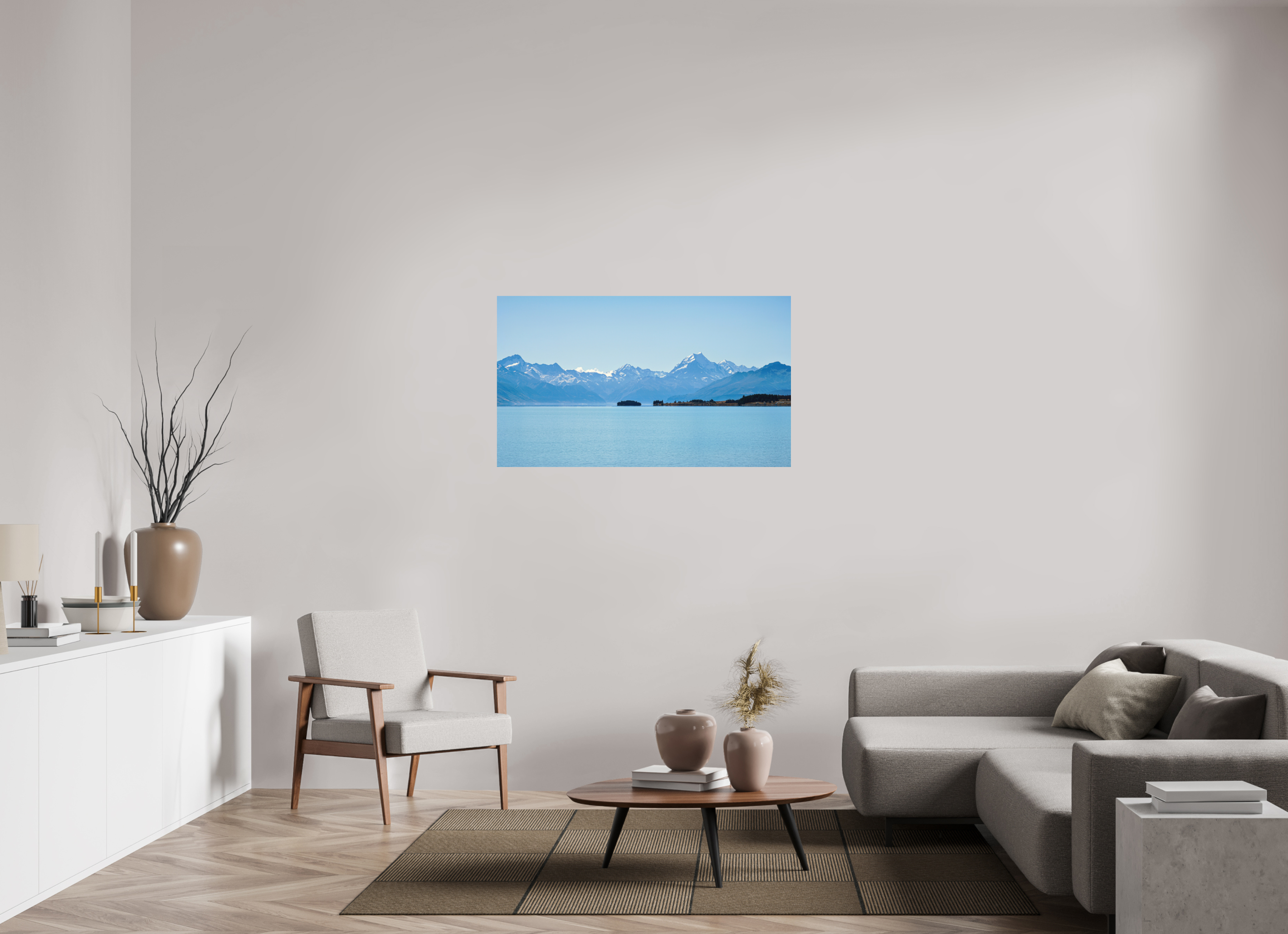 120.3 x 70 cm, Fine Art Print Smooth Aoraki Reflections – Lake Pukaki & Mount Cook, New Zealand