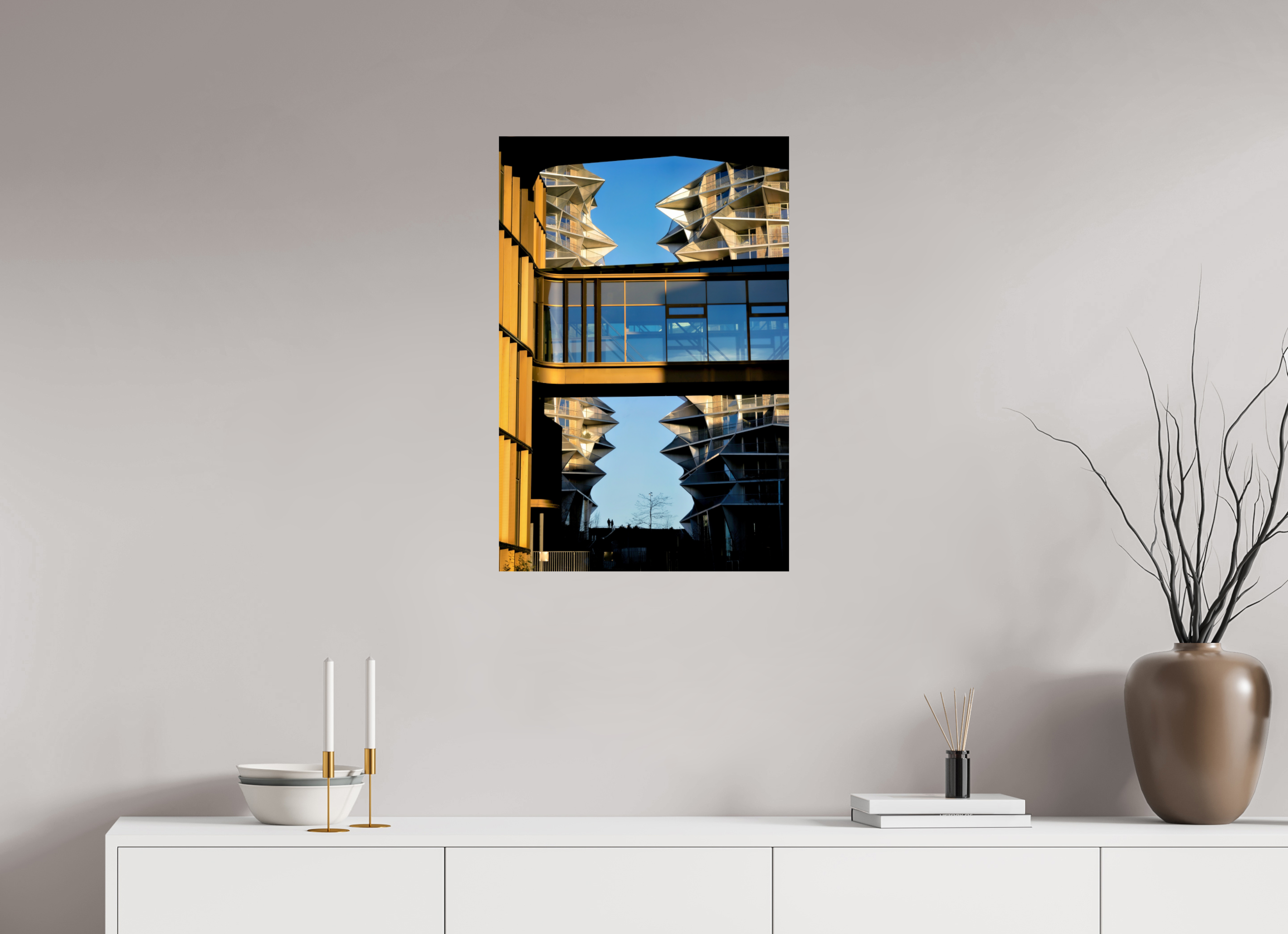 50 x 75 cm, Photo Print On Fuji Crystal DP II Between the Towers