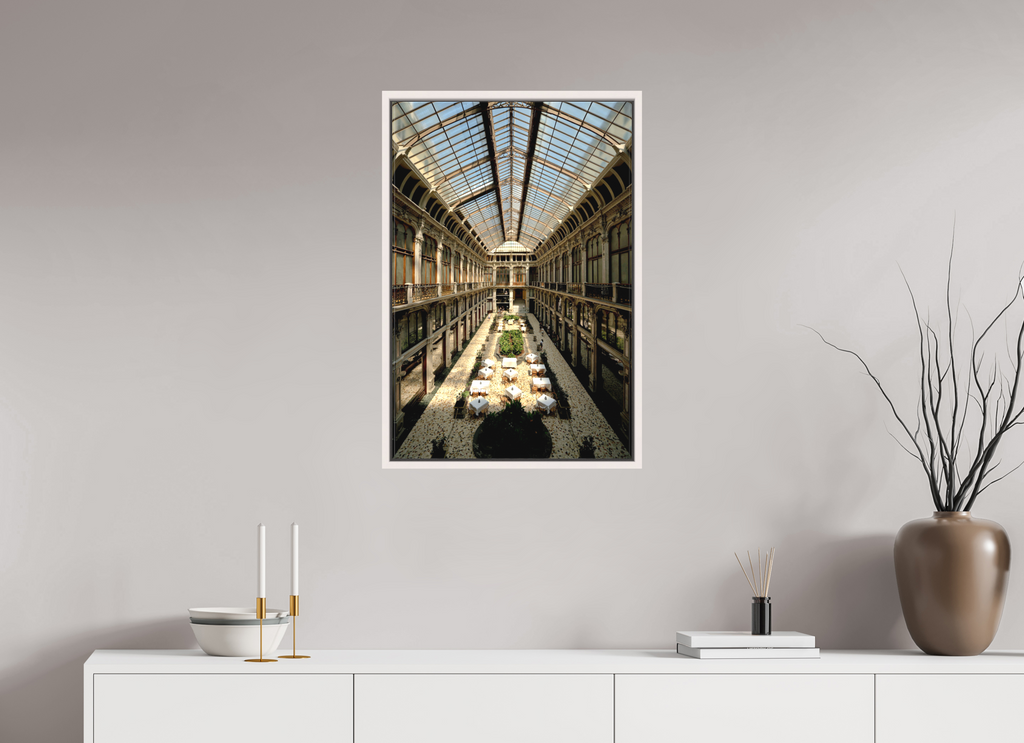50 x 75 cm, Matte Canvas 15 mm Frame Beneath the Glass Vault