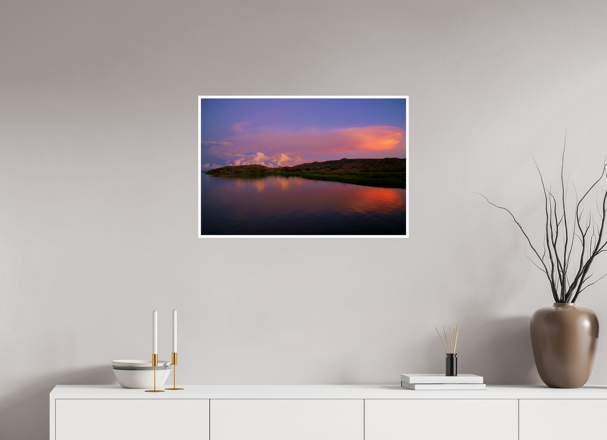 75 x 50 cm, Fujiflex High Gloss with 1 cm Border Sunrise Hues - Tanzania