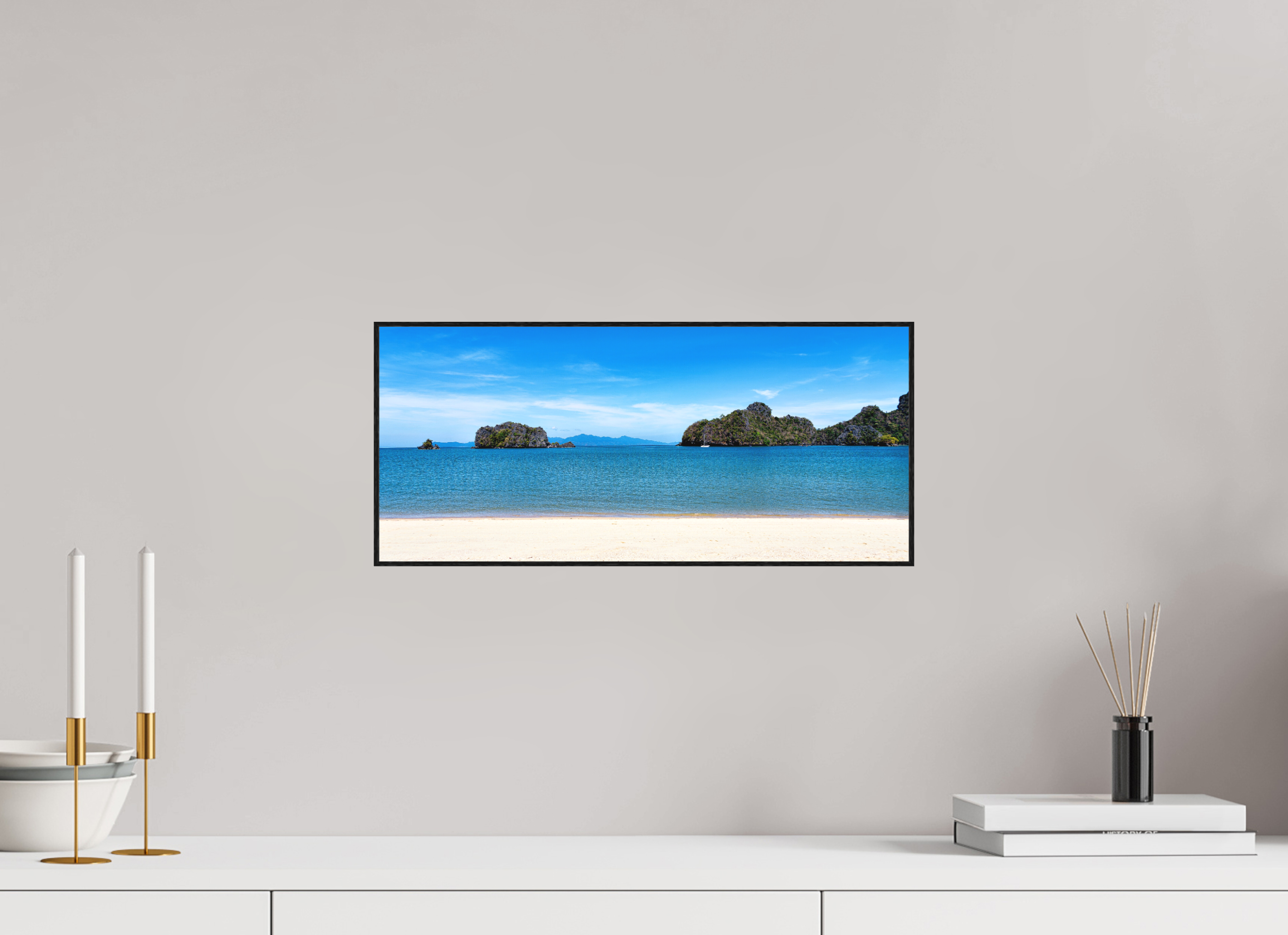 45.2 x 20 cm, Solid Wood Artbox Tanjung Rhu Serenity, Langkawi