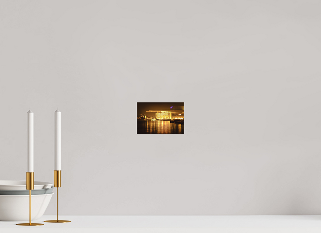 15 x 10 cm, Fine Art Print Smooth Operaen at Night