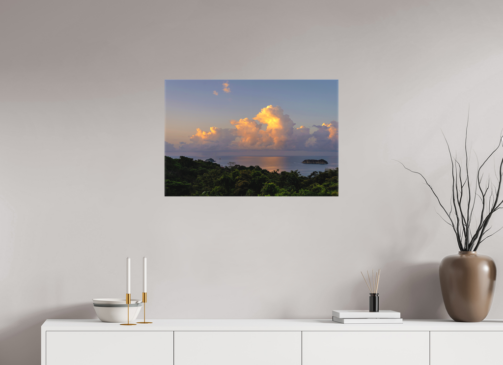 75 x 50 cm, Matte Canvas on Stretcher Frame Morning Clouds - Costa Rica