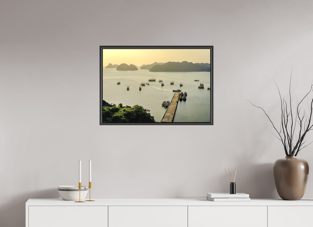 73.9 x 50 cm, Canvas Golden Harbour – Cat Ba Island, Vietnam