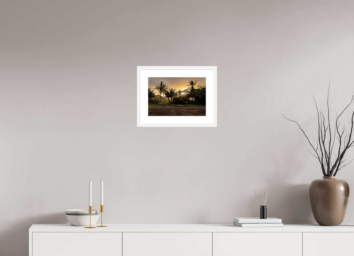 36.7 x 25 cm, Fine Art Print with Frame Evening Drift