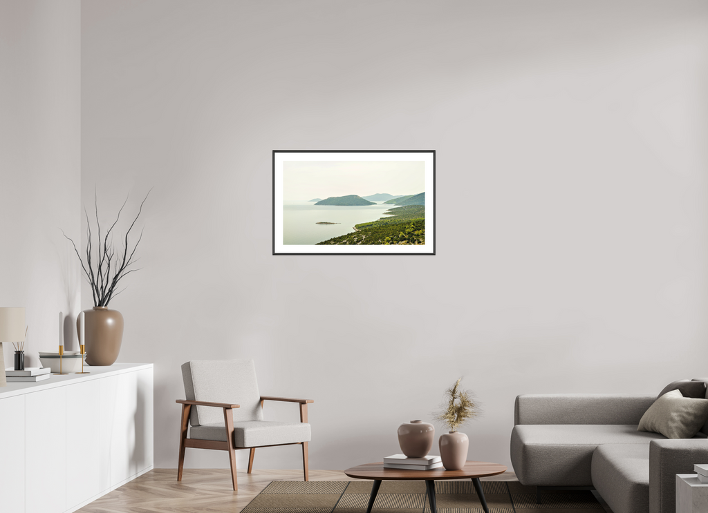 83.9 x 50 cm, Changeable Magnetic Frame - Hahnemühle Fineart Pearl Floating Islands