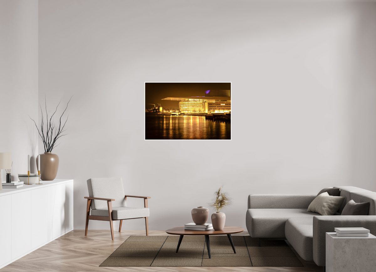 120 x 80 cm, Fujiflex High Gloss with 1 cm Border Operaen at Night