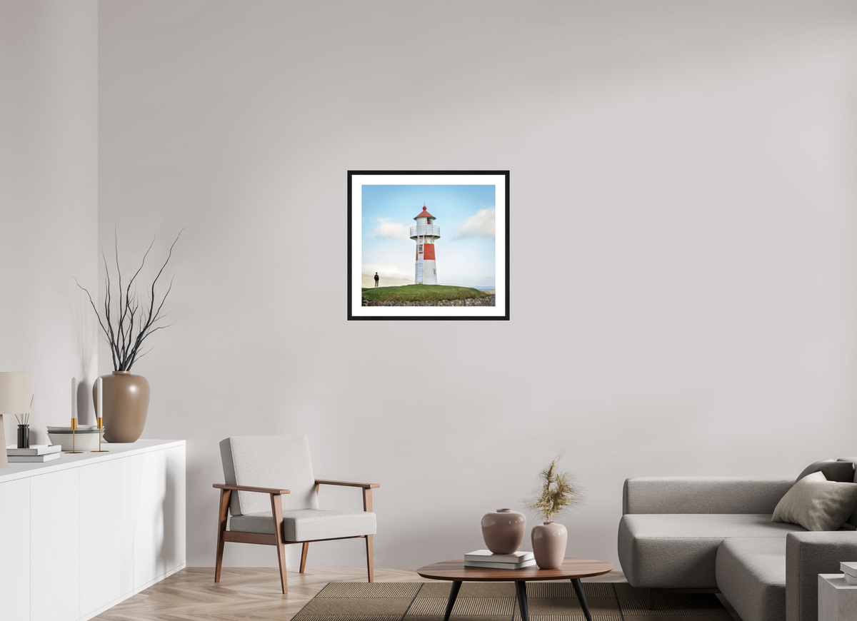 65.8 x 60 cm, Smooth Natural Paper Print with Frame Edge of the Horizon