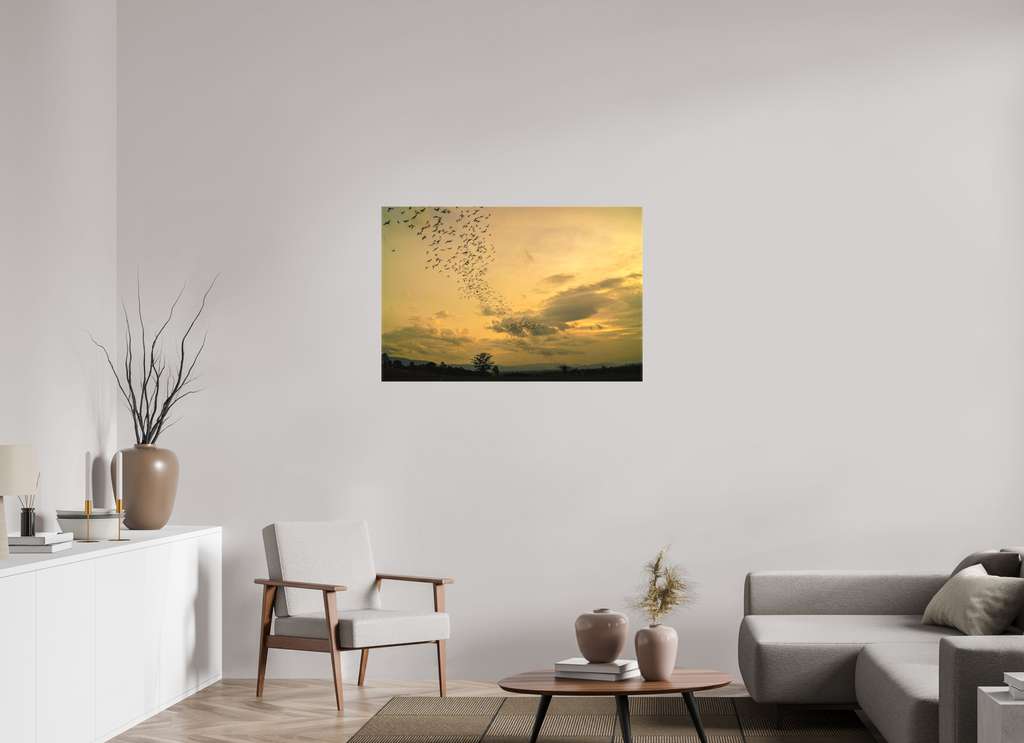 105 x 70 cm, Matte Canvas on Stretcher Frame Dusk Emergence