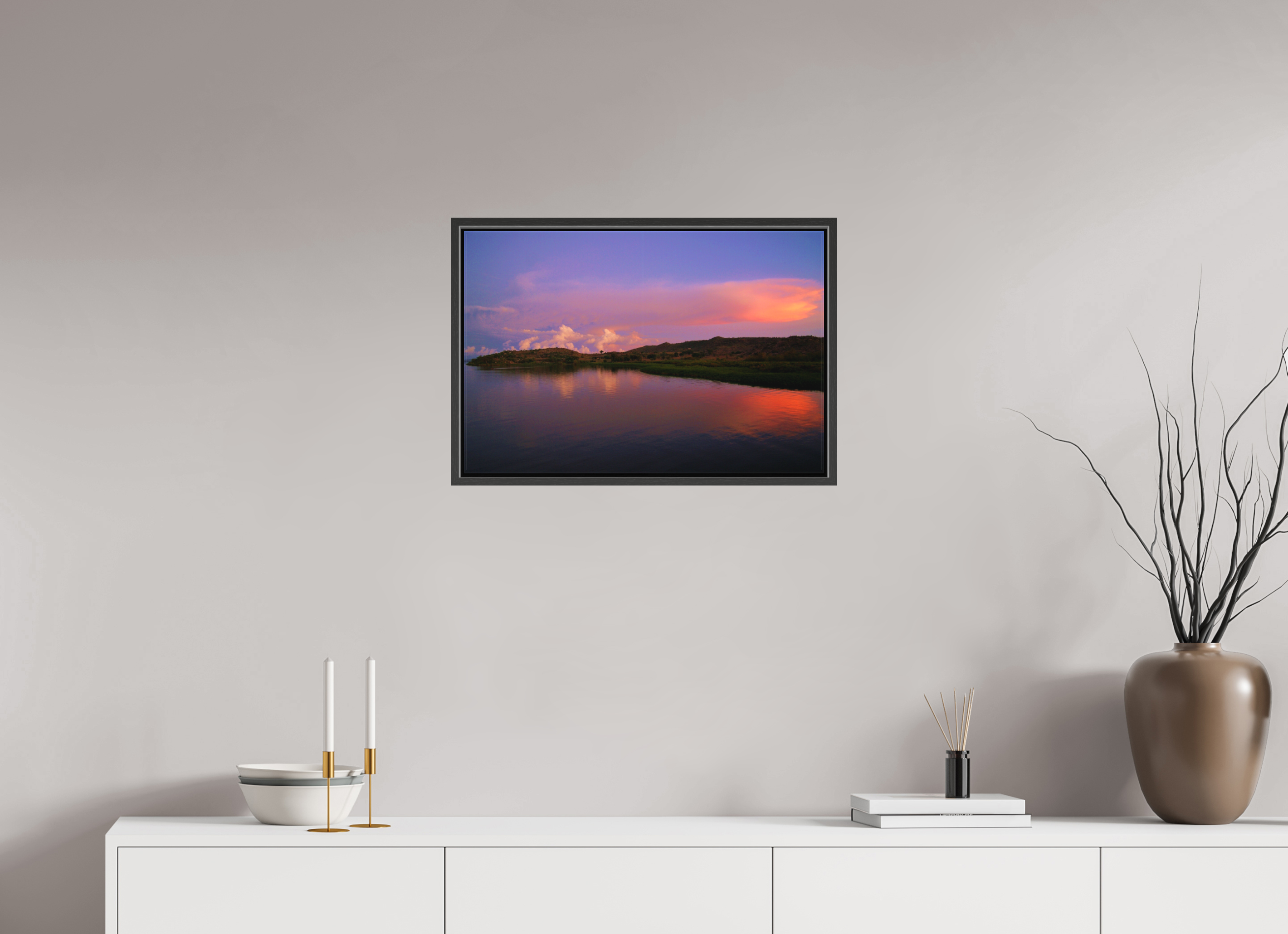60 x 40 cm, Canvas Sunrise Hues - Tanzania