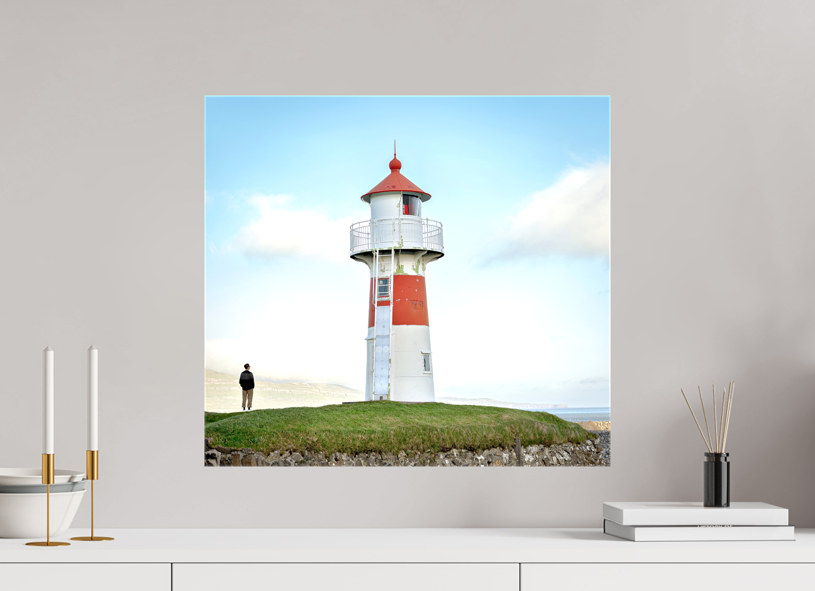 54.8 x 50 cm, Canvases Unframed Edge of the Horizon