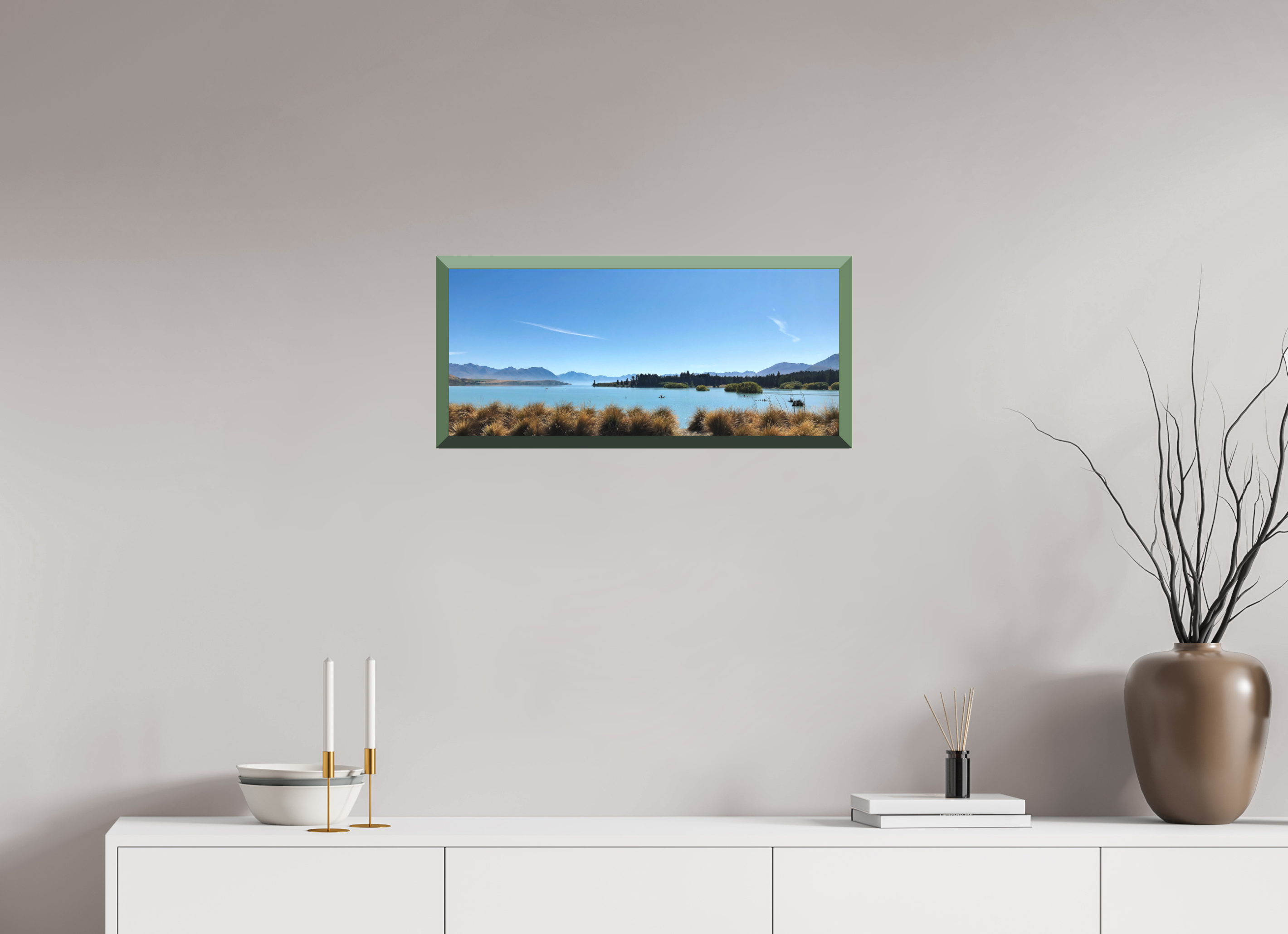 67.9 x 30 cm, Whitewall Design Edition Lake Pukaki - New Zealand