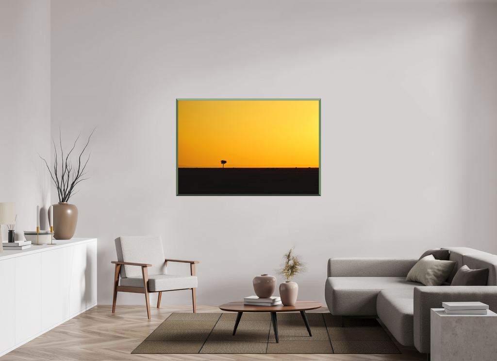 150 x 100 cm, Whitewall Design Edition Golden Sky over the African Savannah