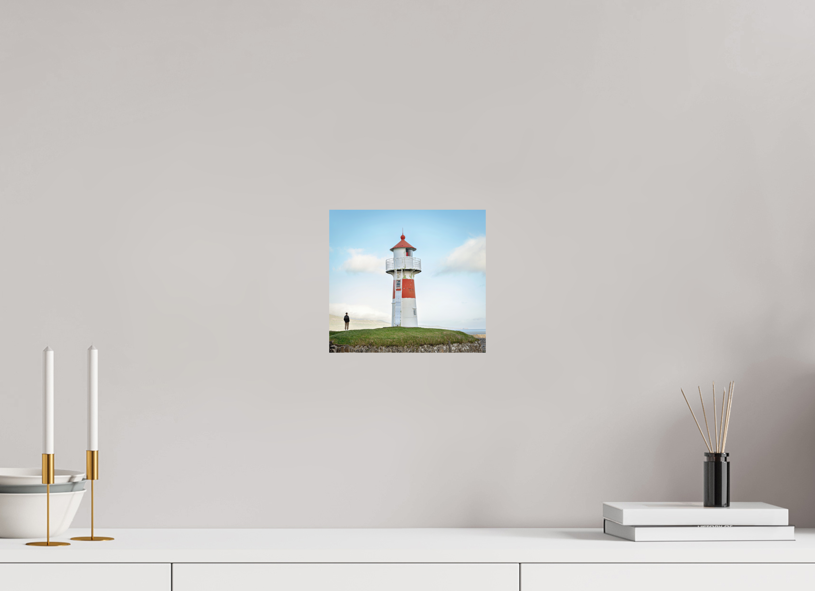 21.9 x 20 cm, Fine Art Print Smooth Edge of the Horizon
