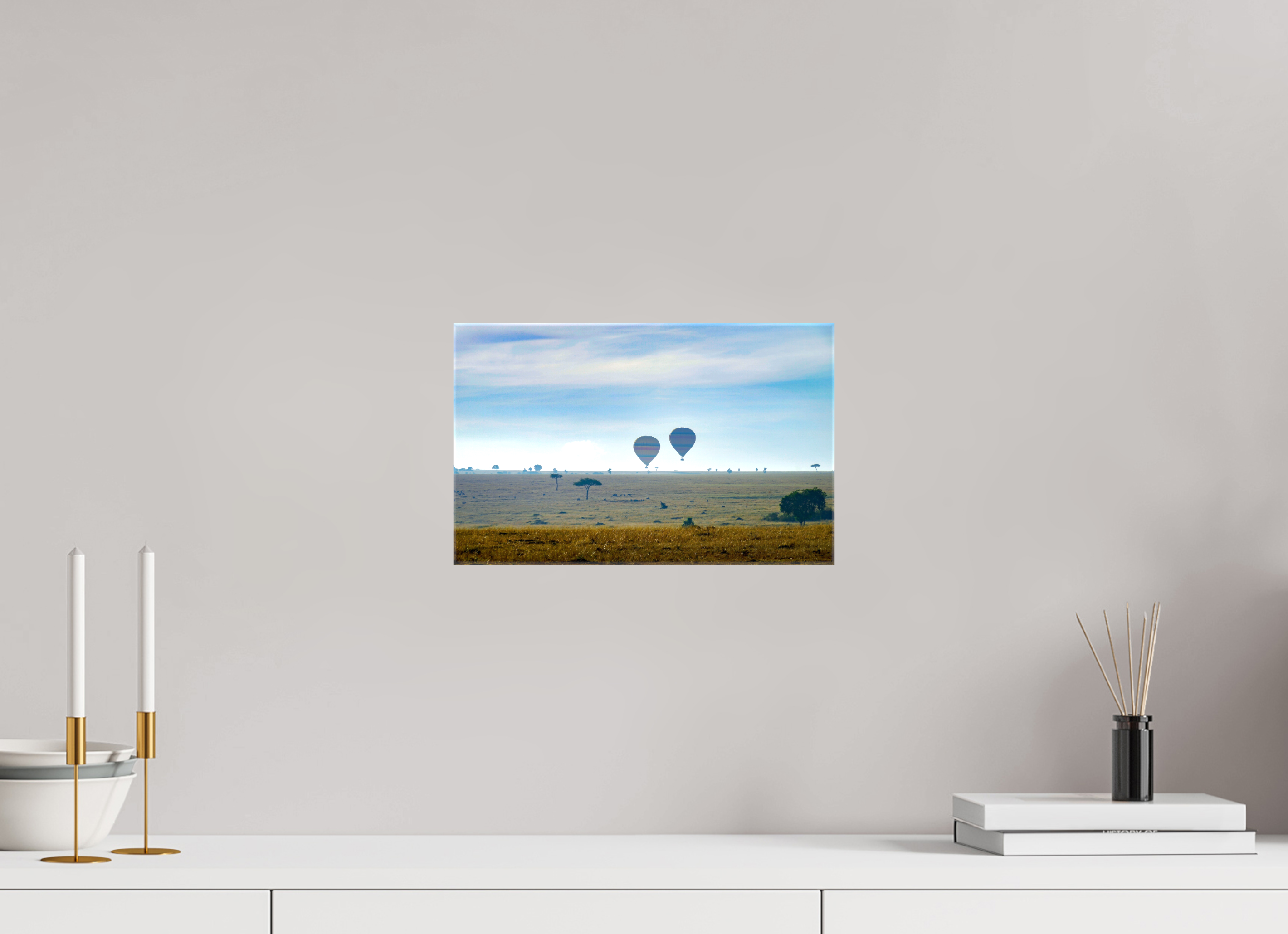 32.1 x 20 cm, Canvases Unframed Hot-air Balloons over the Masai Mara - Kenya