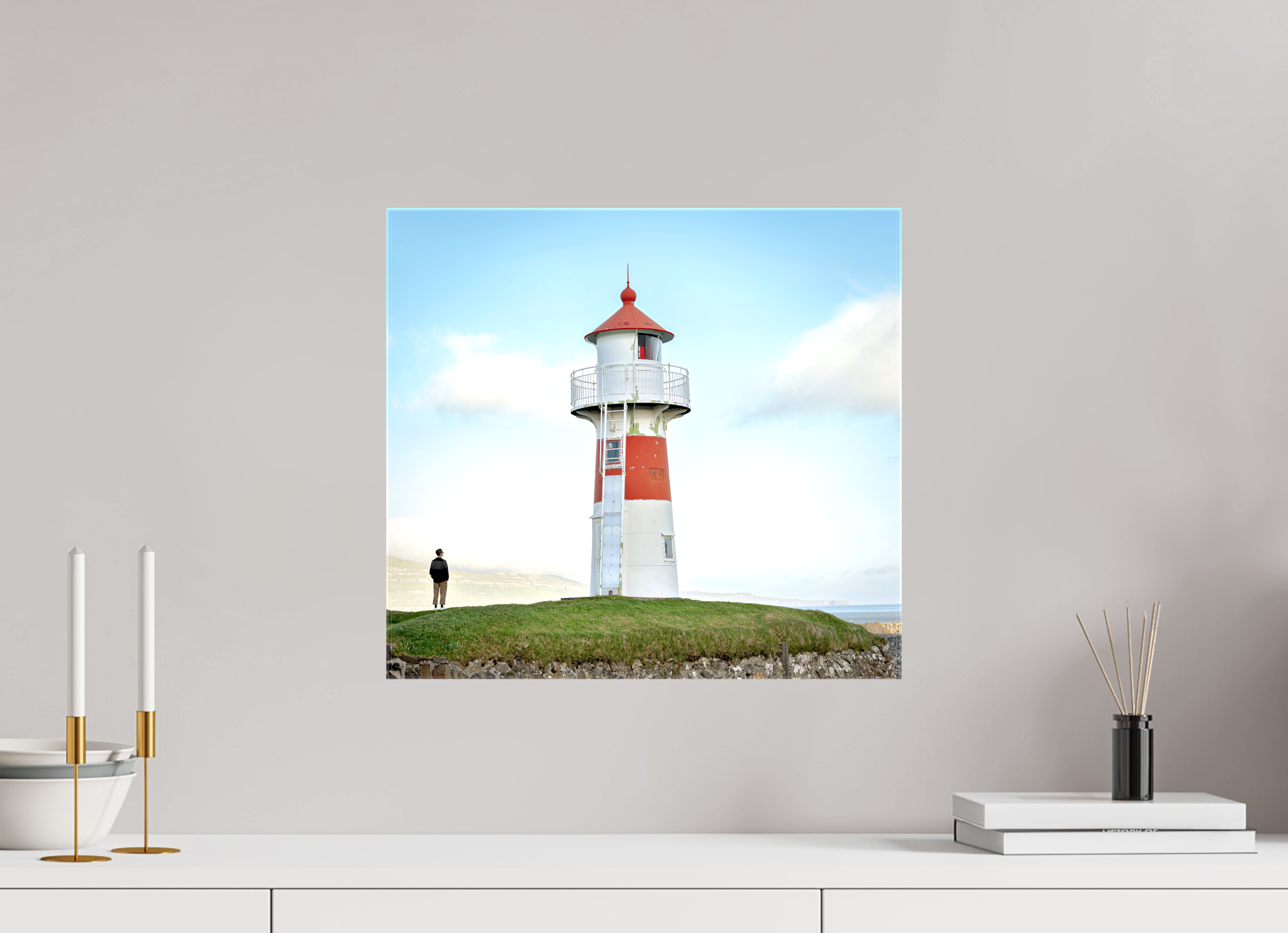 43.8 x 40 cm, Canvases Unframed Edge of the Horizon