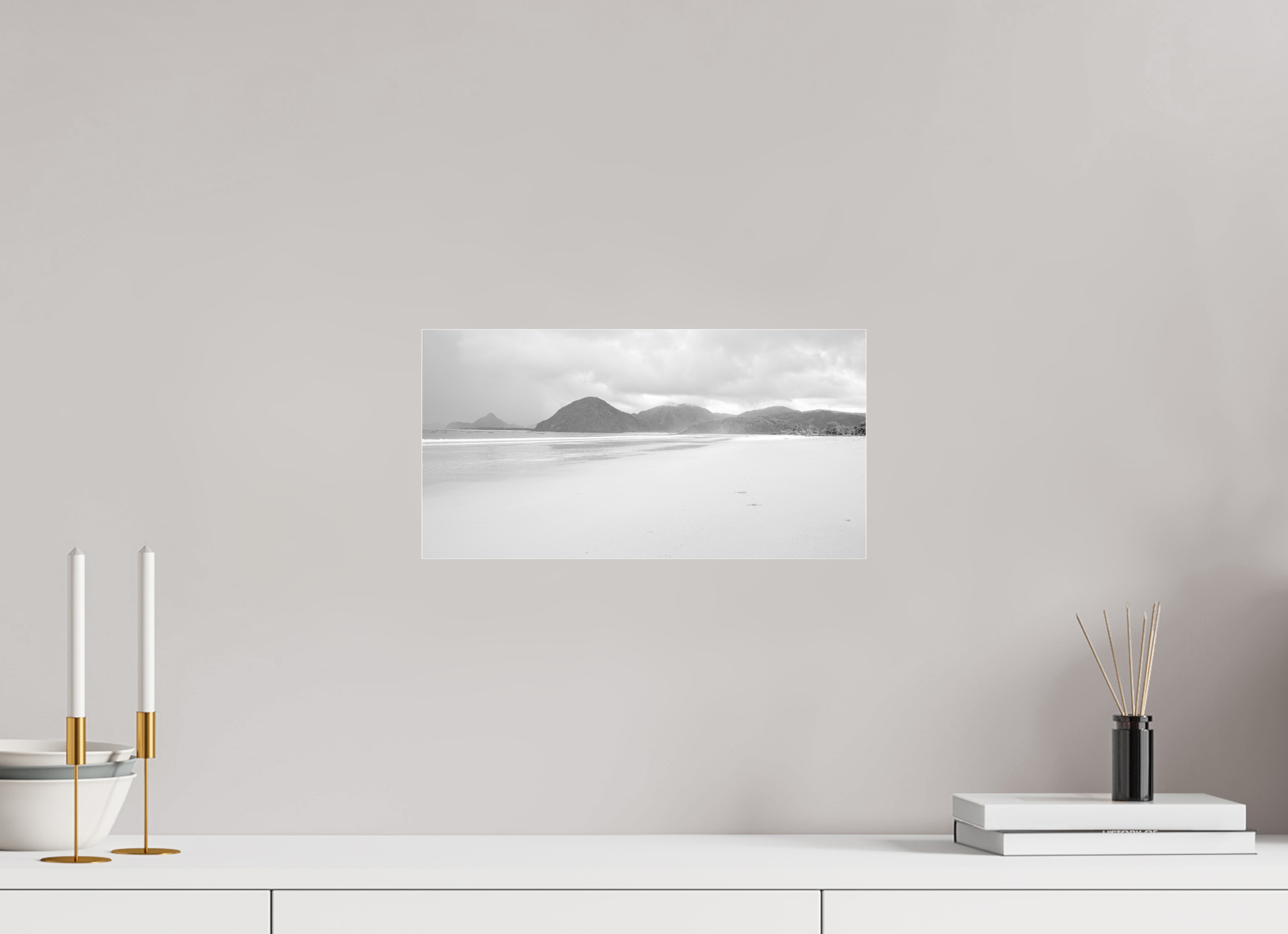 38.7 x 20 cm, Photo Print Under Acrylic Glass Wild Shores