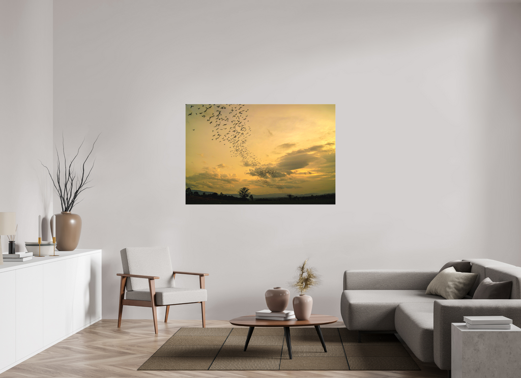 150 x 100 cm, Matte Canvas on Stretcher Frame Dusk Emergence