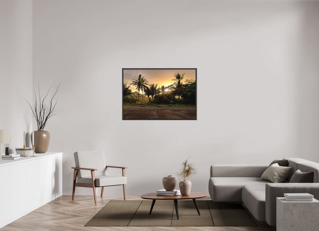 117.4 x 80 cm, Canvas Sunlit Shores