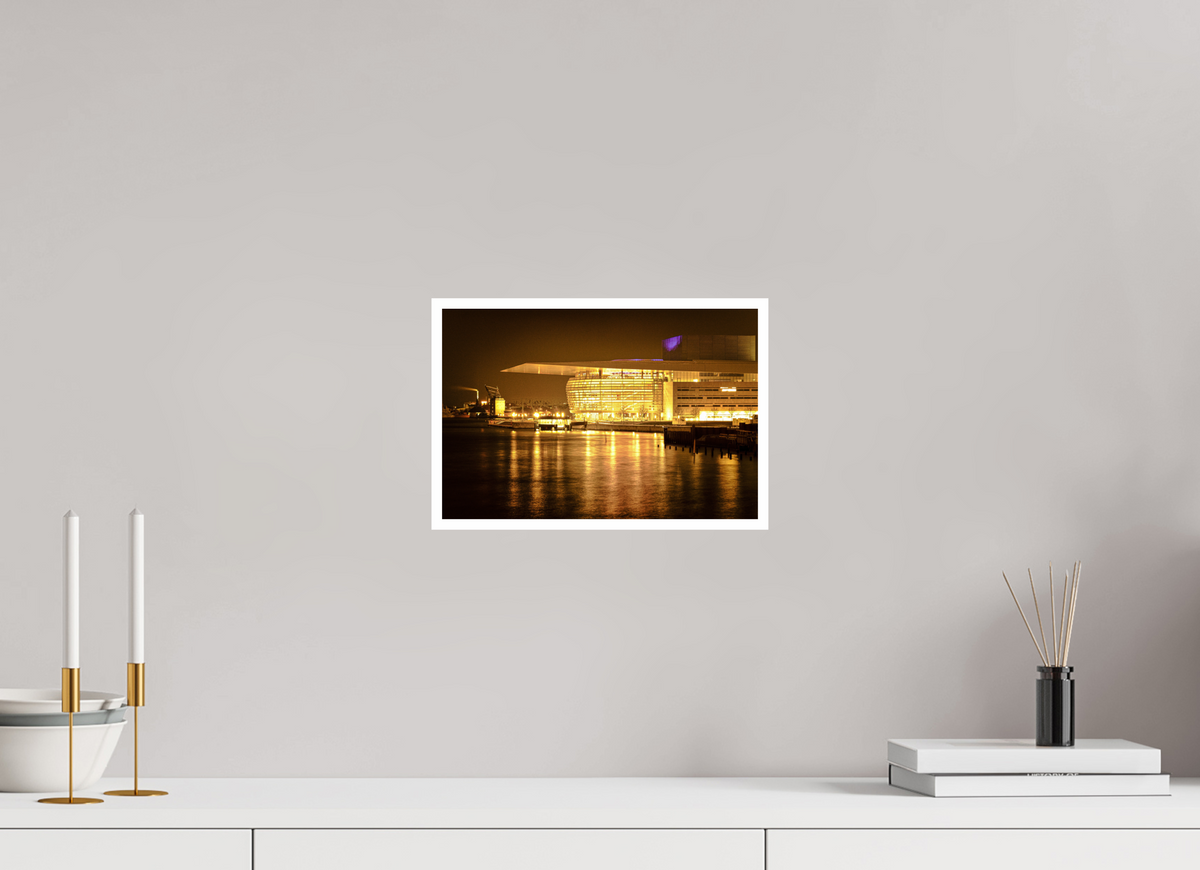 30 x 20 cm, Fujiflex High Gloss with 1 cm Border Operaen at Night