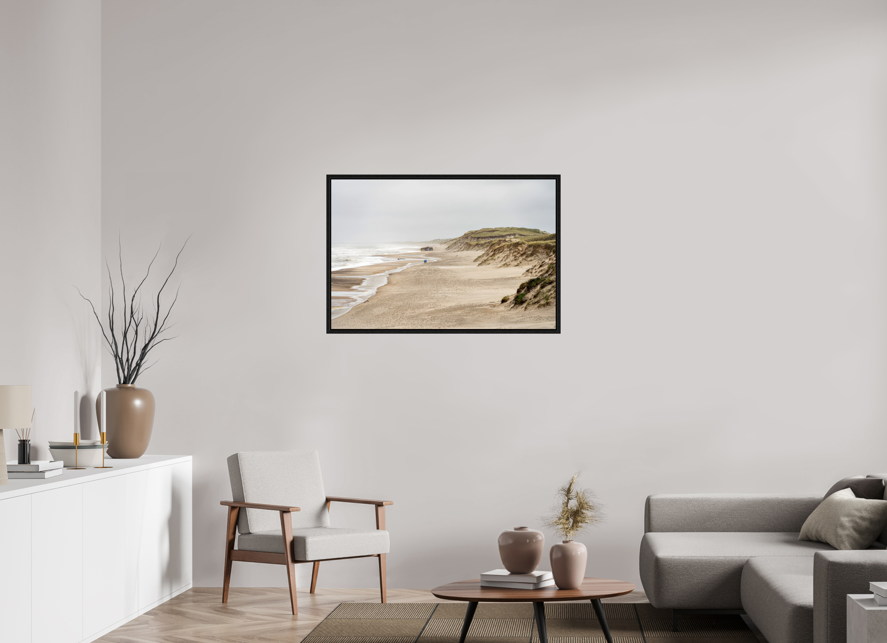 105 x 70 cm, Floater Frame Wild Shores