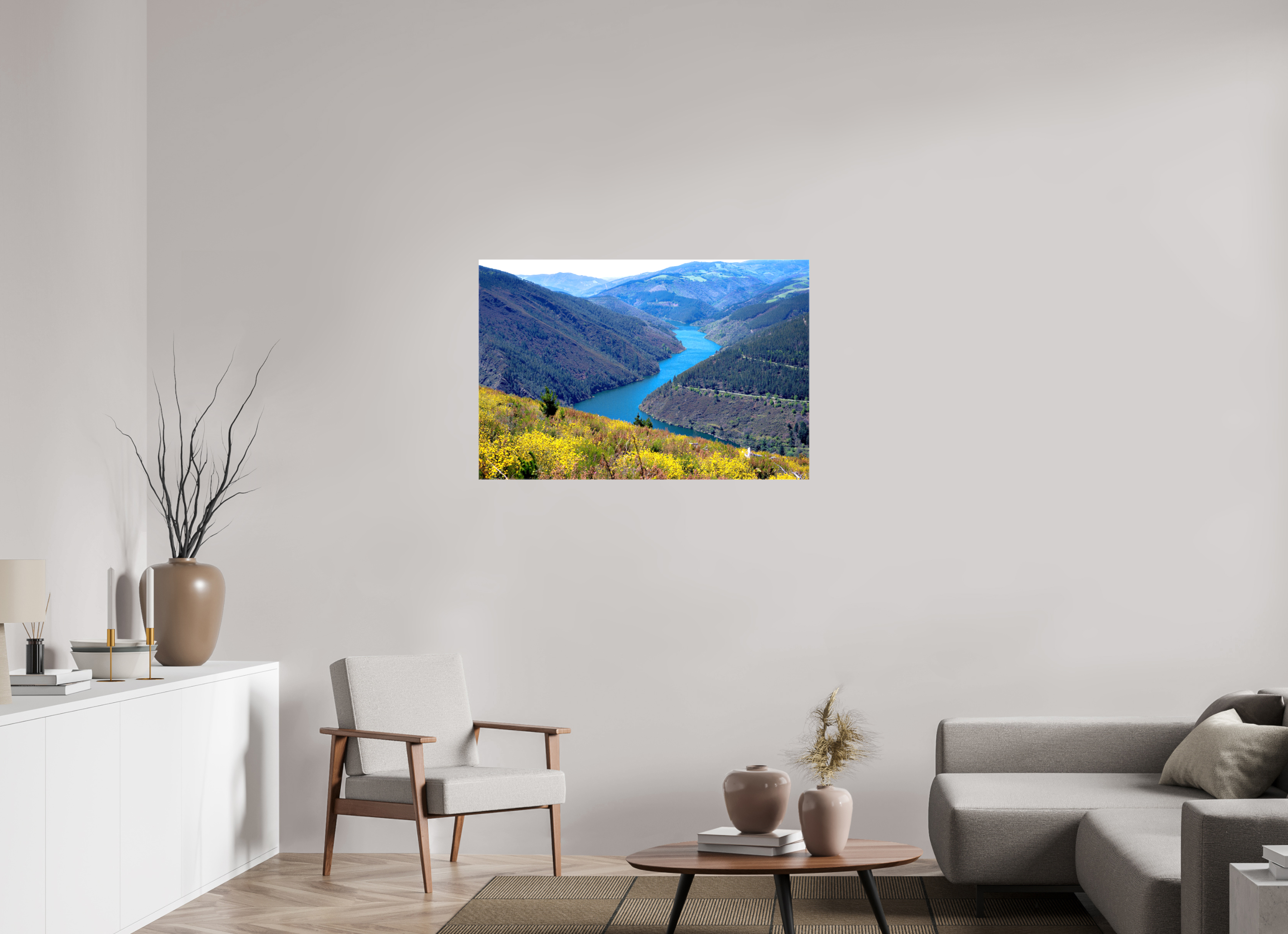 105.7 x 70 cm, Canvases Unframed Blue River