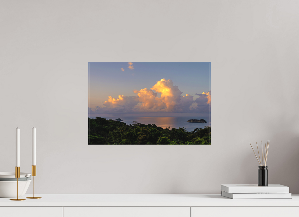 45 x 30 cm, Matte Canvas on Stretcher Frame Morning Clouds - Costa Rica