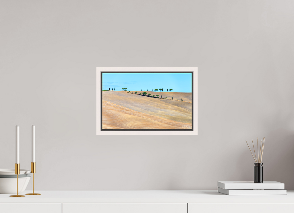 32.5 x 20 cm, Matte Canvas 15 mm Frame Waves of the Harvest, Tuscany, Italy
