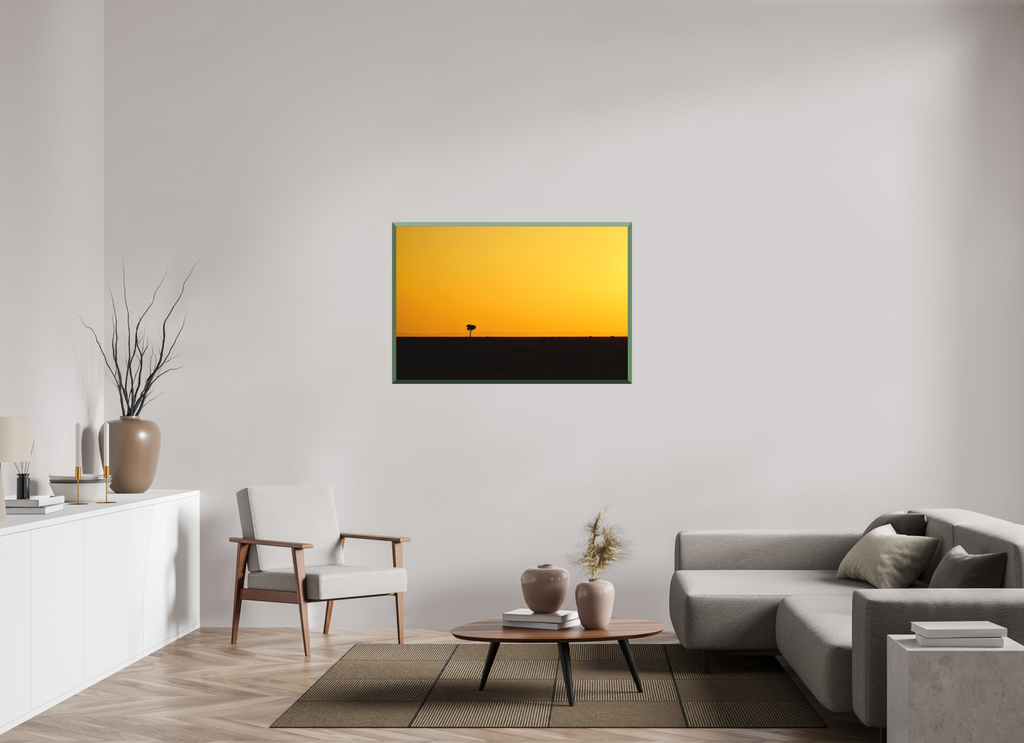 120 x 80 cm, Whitewall Design Edition Golden Sky over the African Savannah