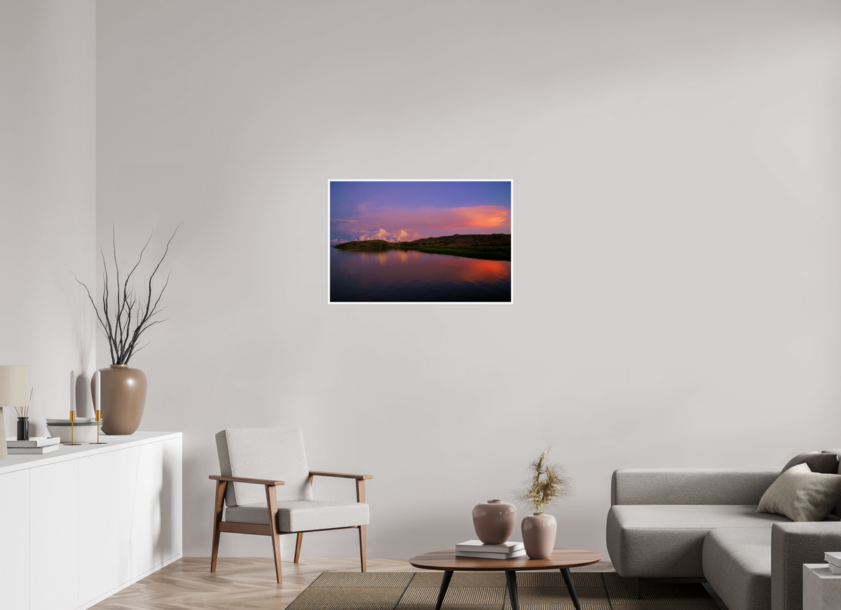 90 x 60 cm, Fujiflex High Gloss with 1 cm Border Sunrise Hues - Tanzania