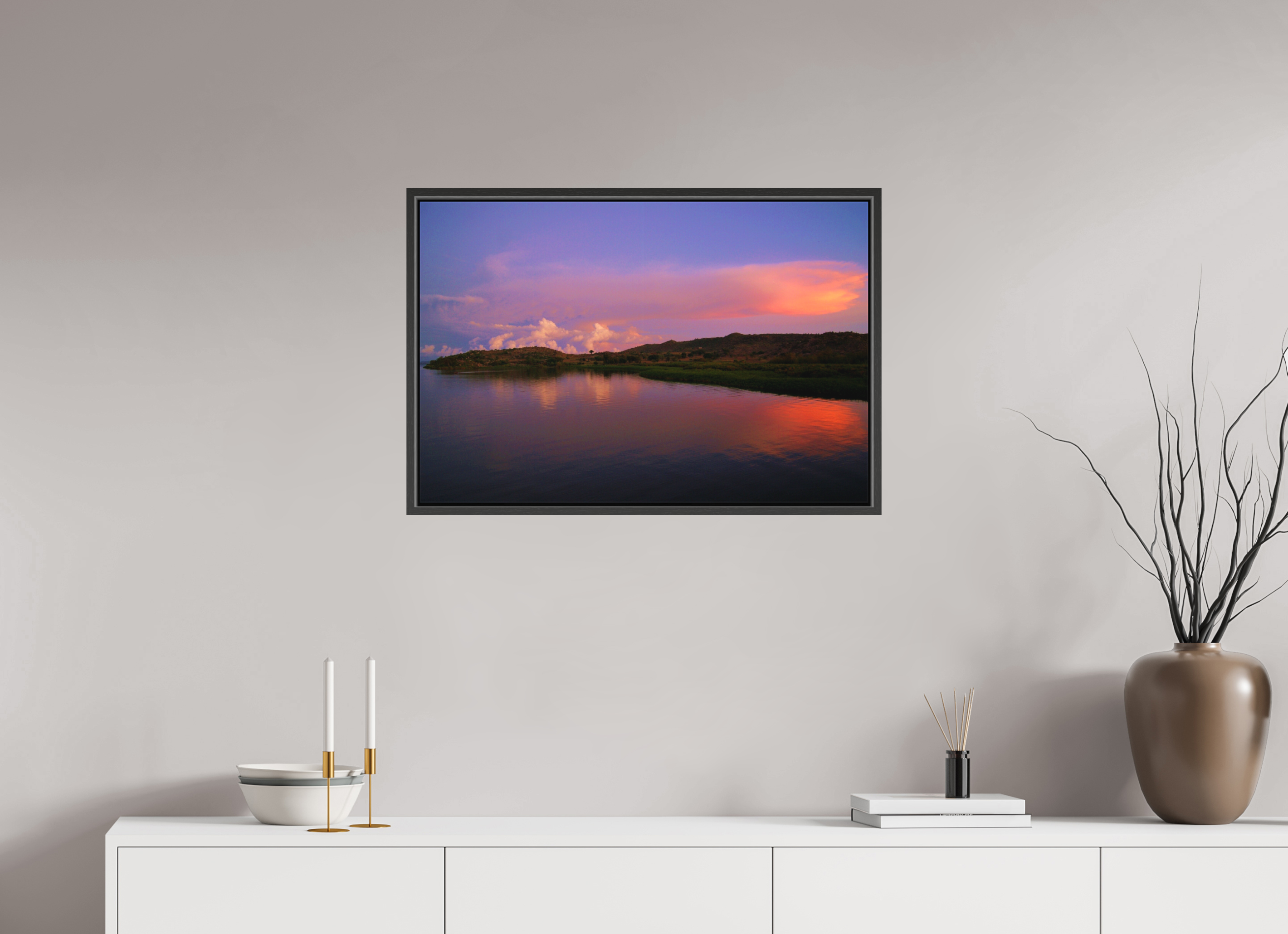 75 x 50 cm, Canvas Sunrise Hues - Tanzania