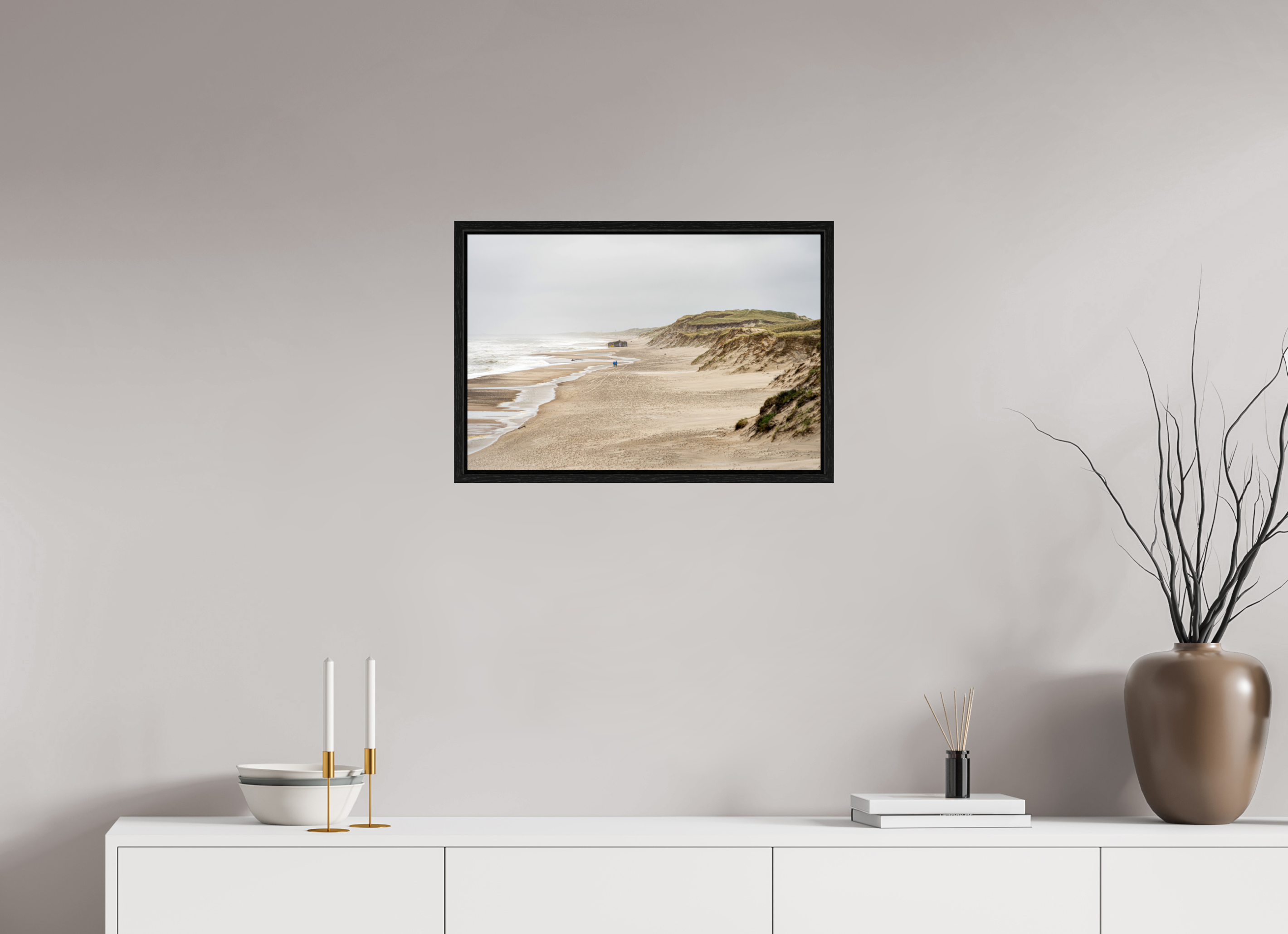 60 x 40 cm, Floater Frame Wild Shores