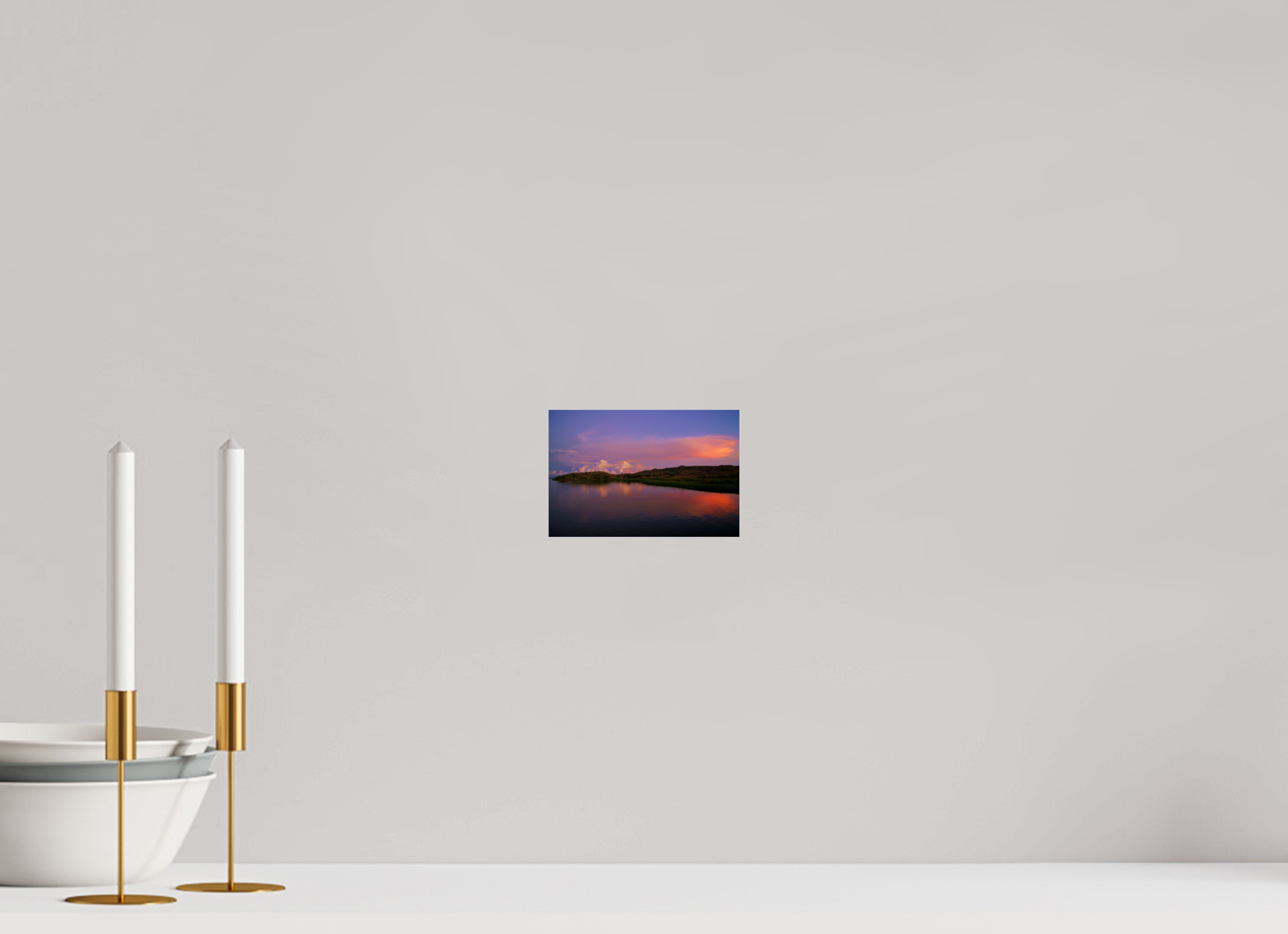 15 x 10 cm, Photo Print Under Acrylic Glass Sunrise Hues of Tanzania