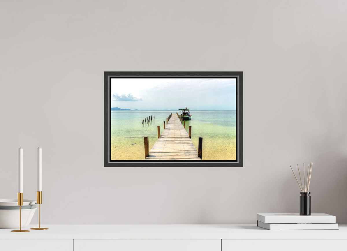 38.7 x 25 cm, Textile Print with 15 mm Width Gap Frame Starfish Shores, Phú Quốc, Vietnam